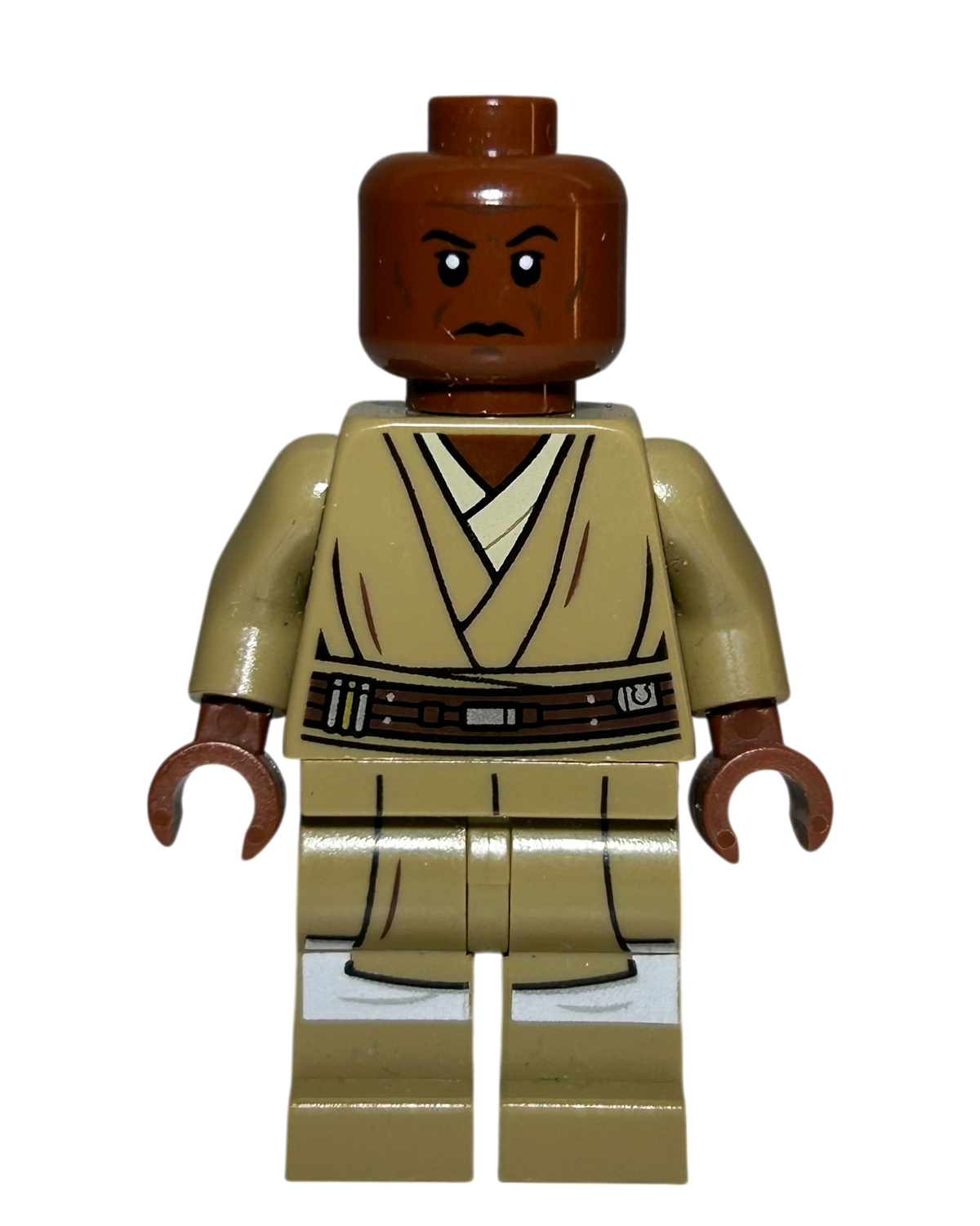 Mace Windu 2018 SW0889 LEGO Star Wars Minifigur Vorderansicht brick2d2