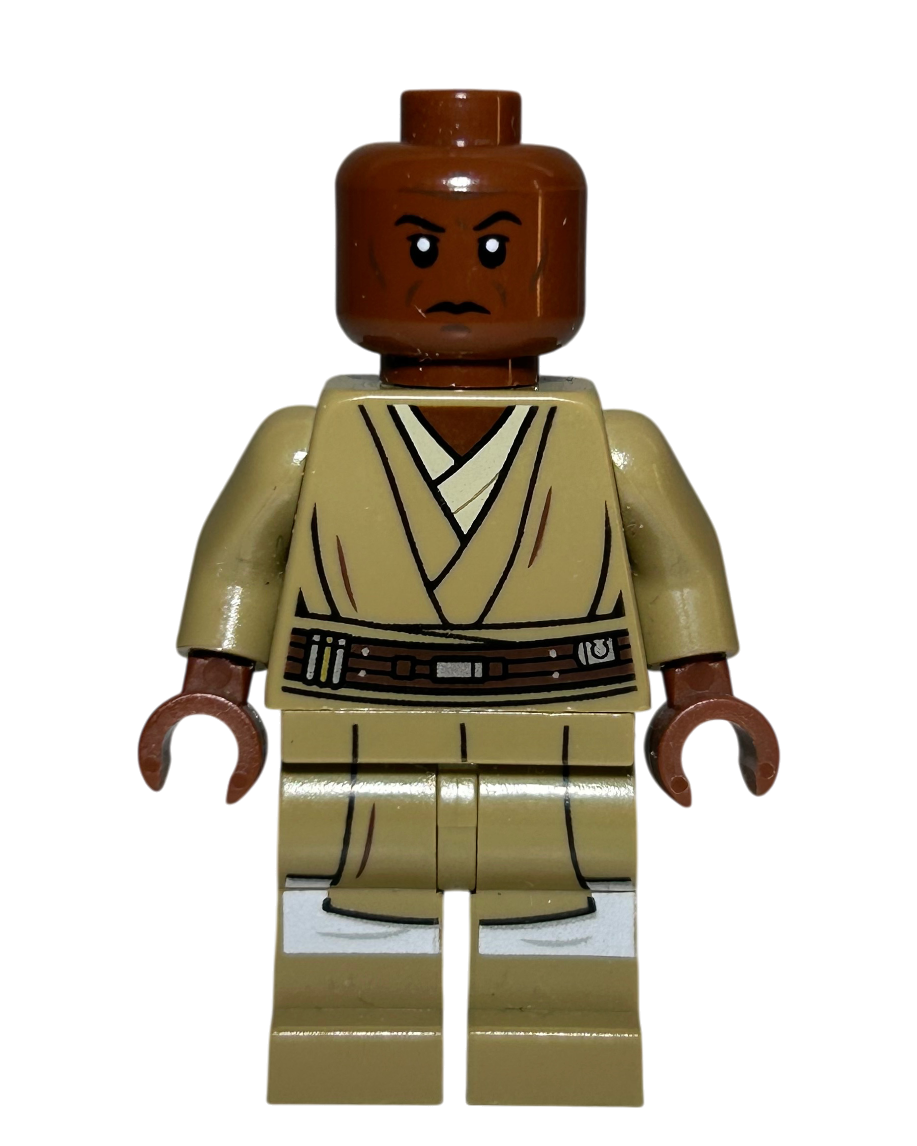 Mace Windu 2018 SW0889 LEGO Star Wars Minifigur Vorderansicht brick2d2