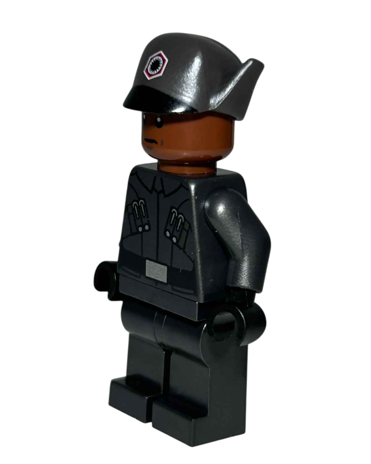 Finn First Order Officer Outfit SW0900 LEGO Star Wars Minifigur Seitenansicht rechts brick2d2