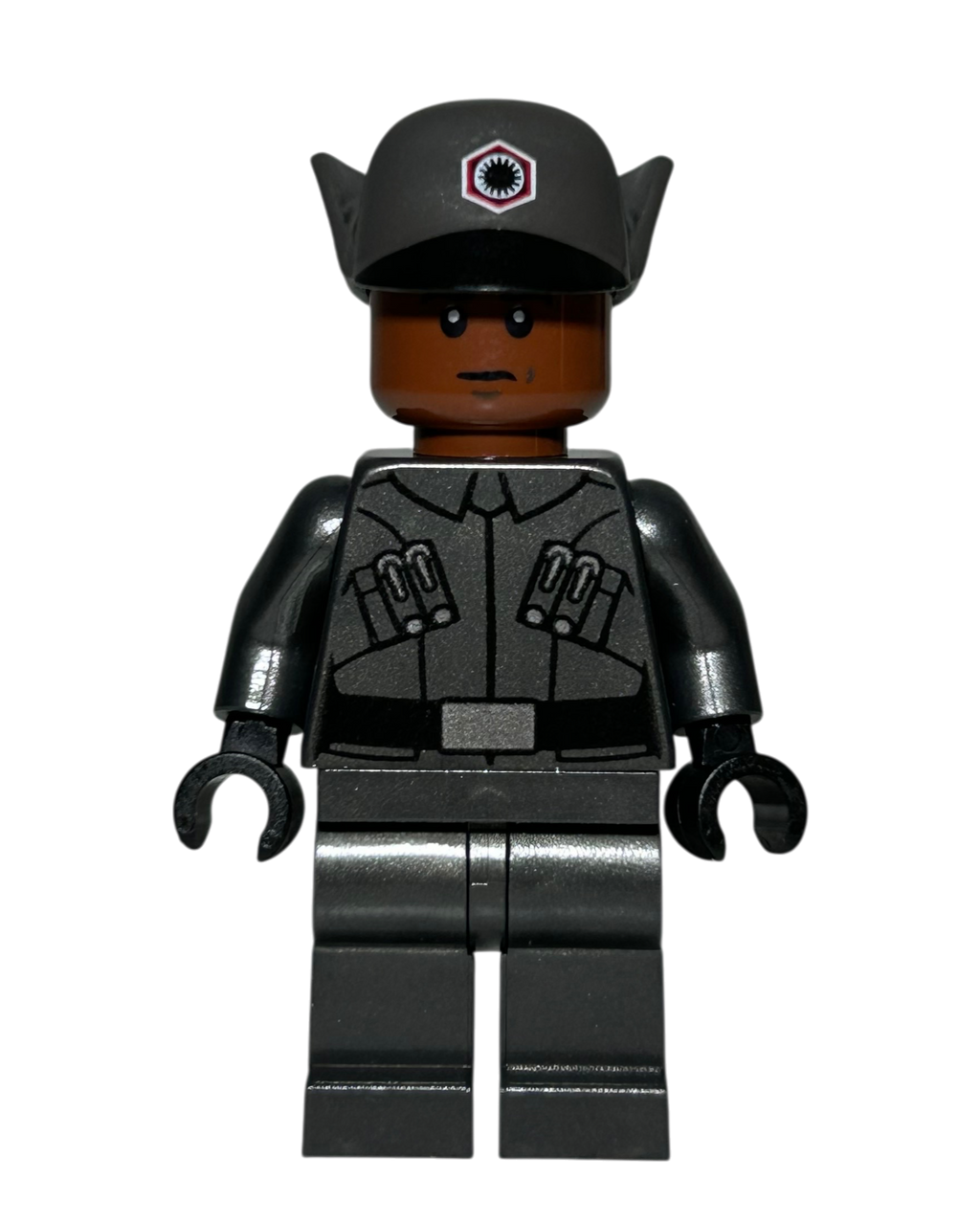 Finn First Order Officer Outfit SW0900 LEGO Star Wars Minifigur Vorderansicht brick2d2