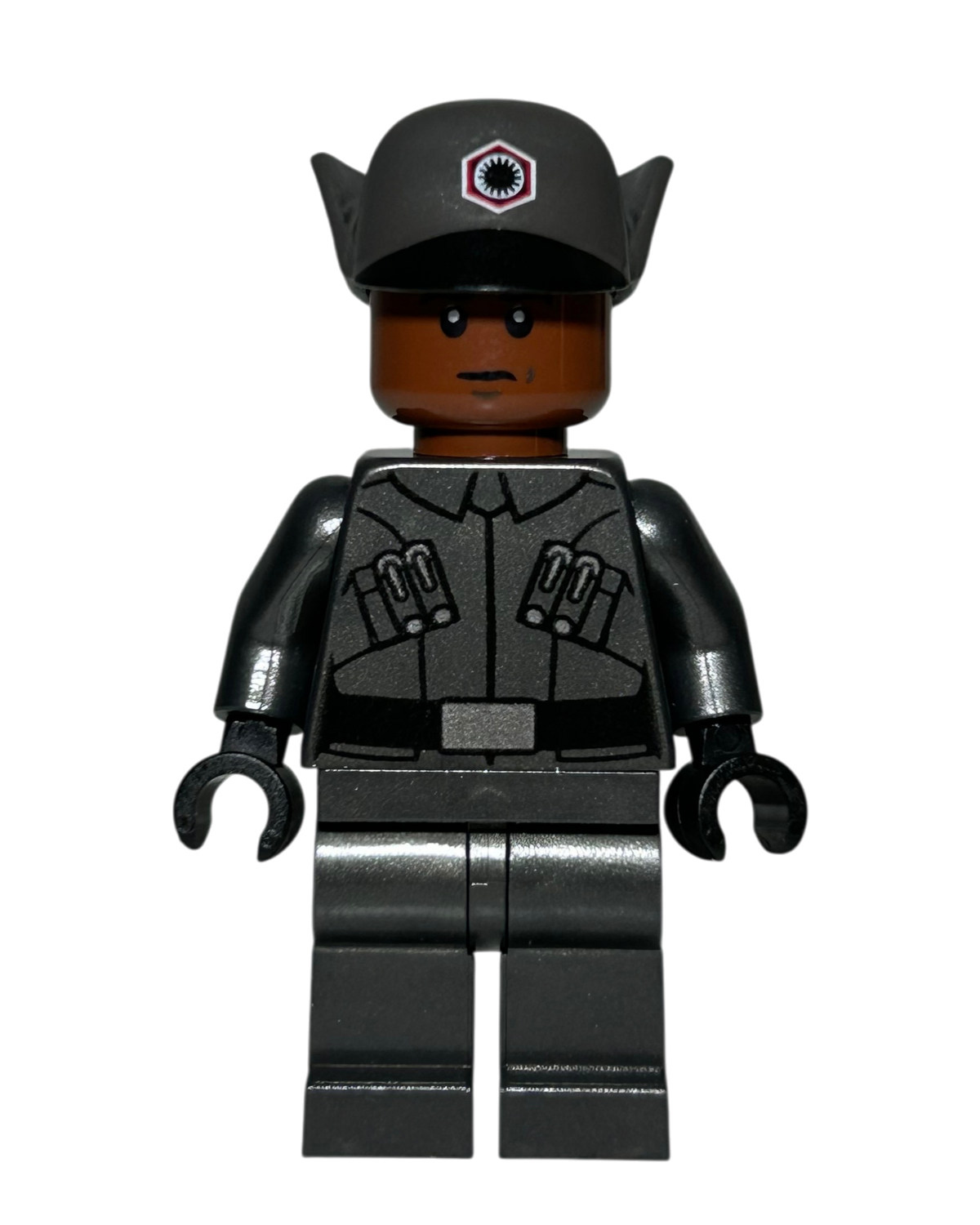 Finn First Order Officer Outfit SW0900 LEGO Star Wars Minifigur Vorderansicht brick2d2