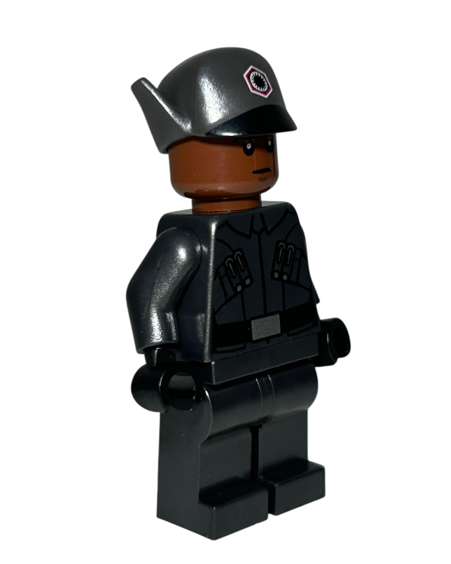 Finn First Order Officer Outfit SW0900 LEGO Star Wars Minifigur Seitenansicht links brick2d2