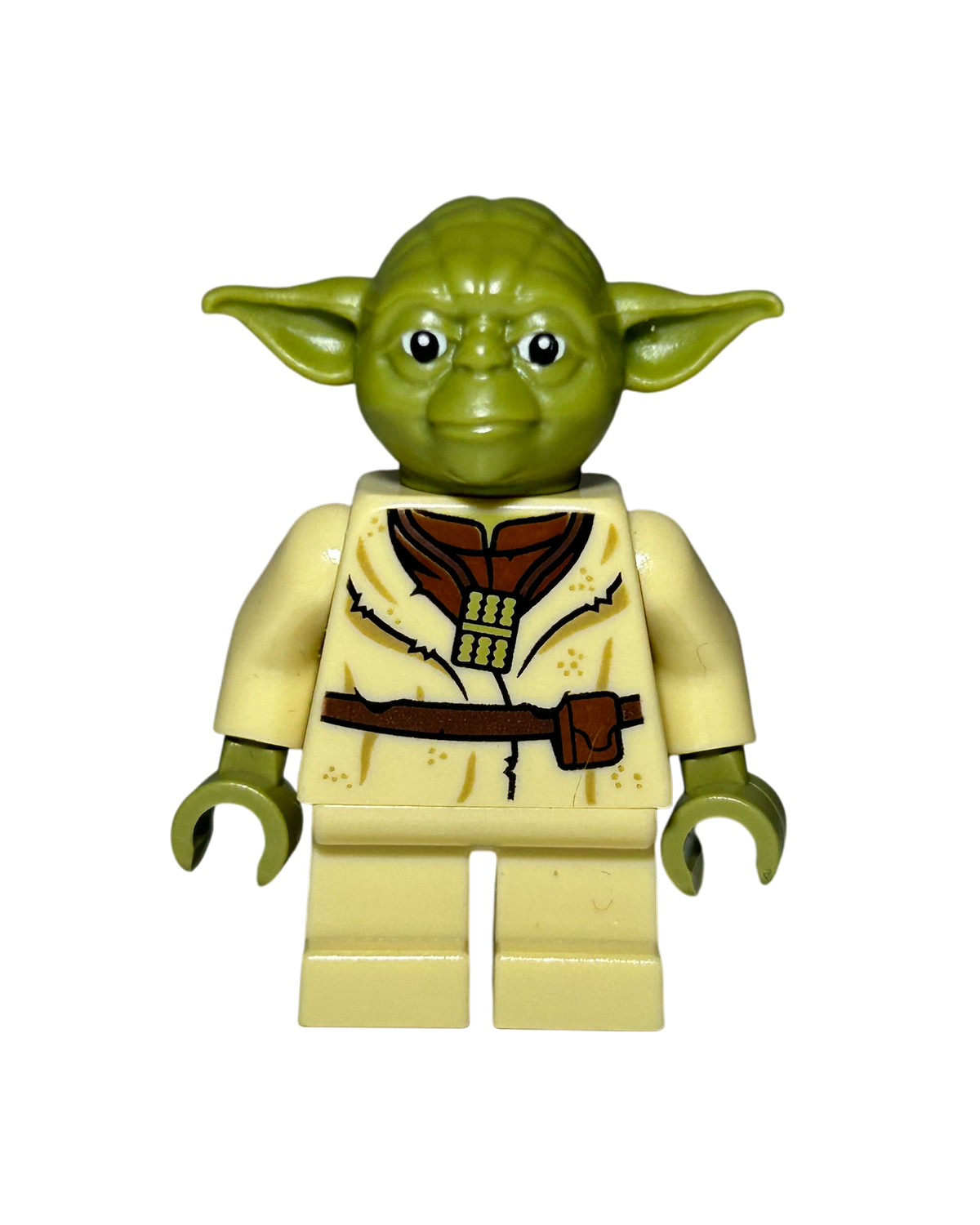 Meister Yoda SW0906 LEGO Star Wars Minifigur Vorderansicht brick2d2