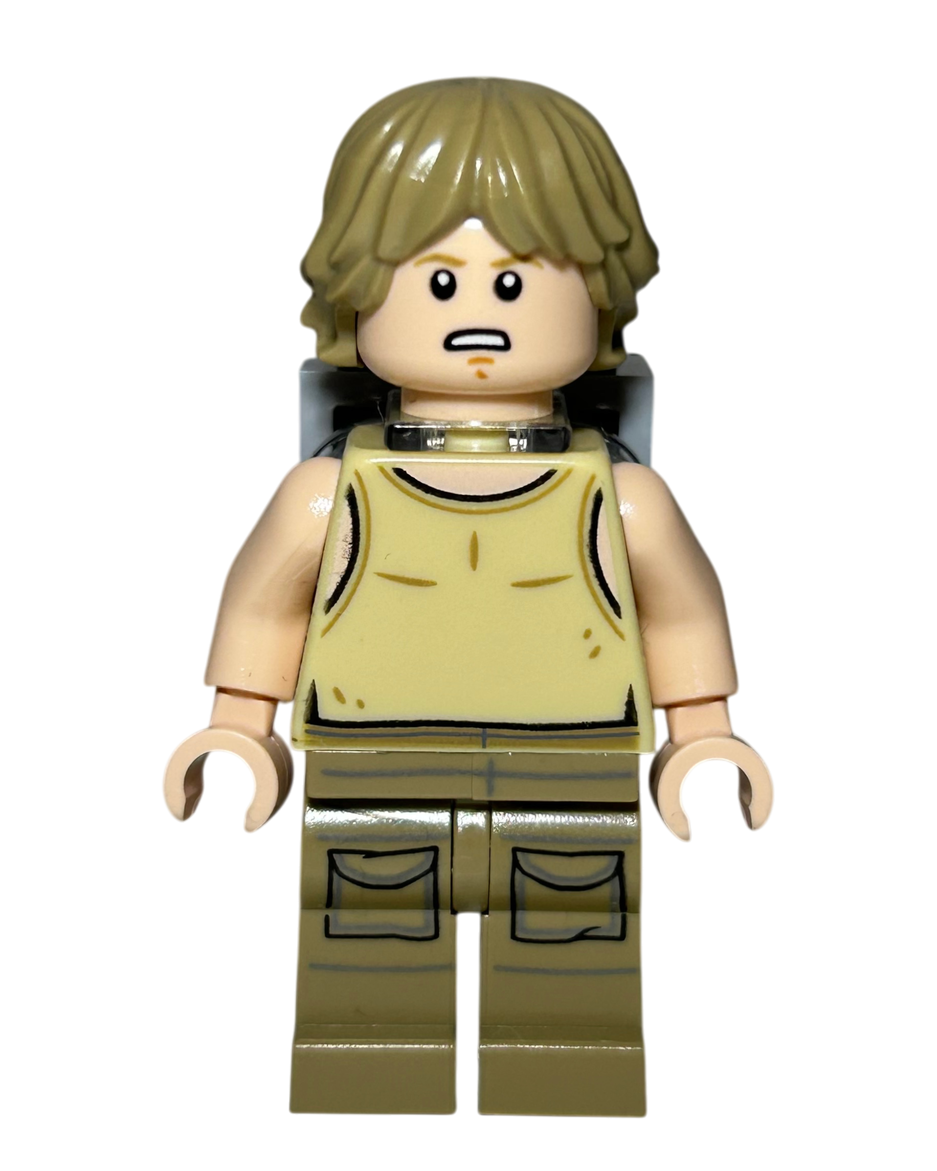 Luke Skywalker Dagobah Outfit SW0907 LEGO Star Wars Minifigur Vorderansicht brick2d2