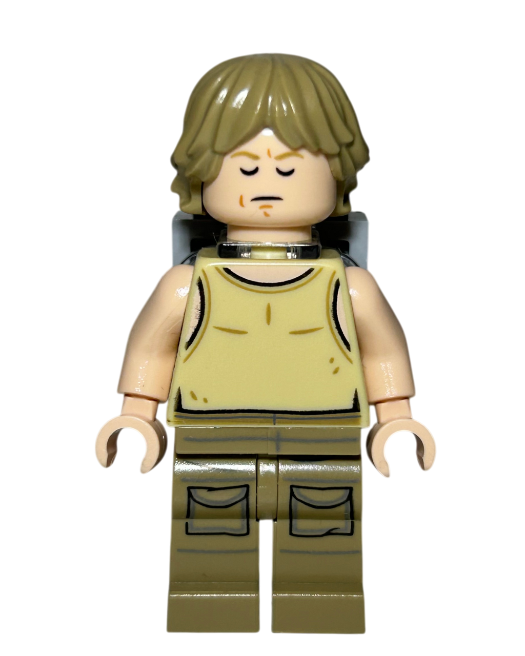 Luke Skywalker Dagobah Outfit SW0907 LEGO Star Wars Minifigur Detailansicht brick2d2