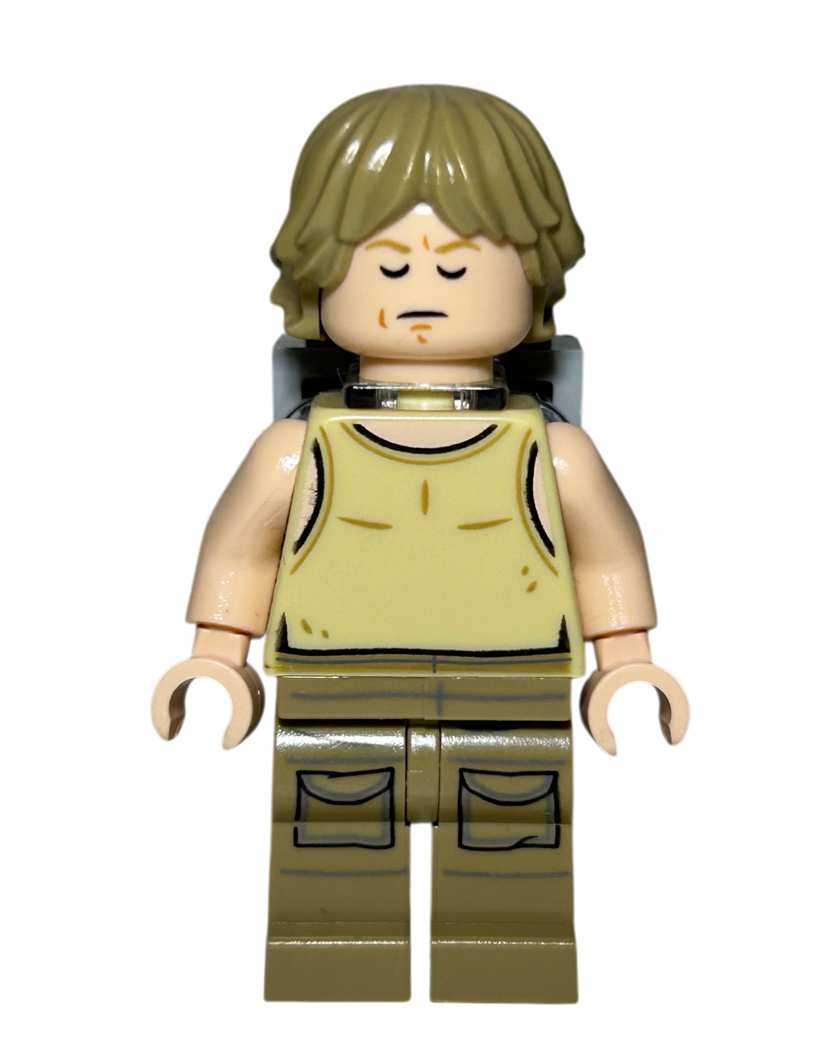 Luke Skywalker Dagobah Outfit SW0907 LEGO Star Wars Minifigur Detailansicht brick2d2