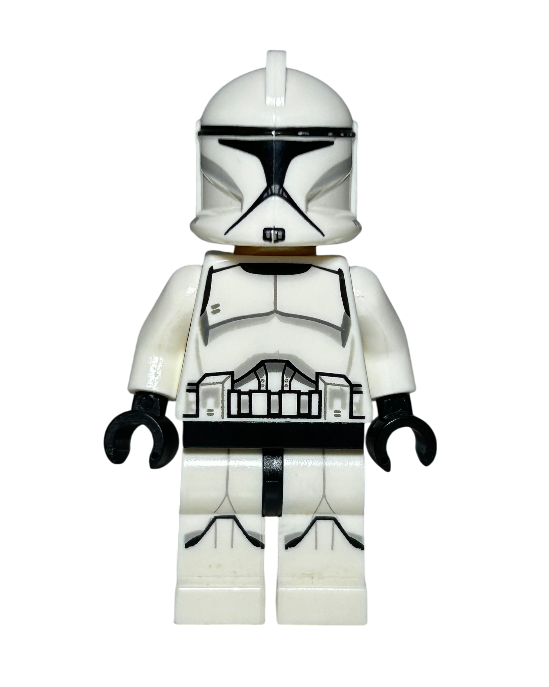 Clone Trooper Phase 1 (Bedruckte Beine) SW0910 LEGO Star Wars Minifigur Vorderansicht brick2d2