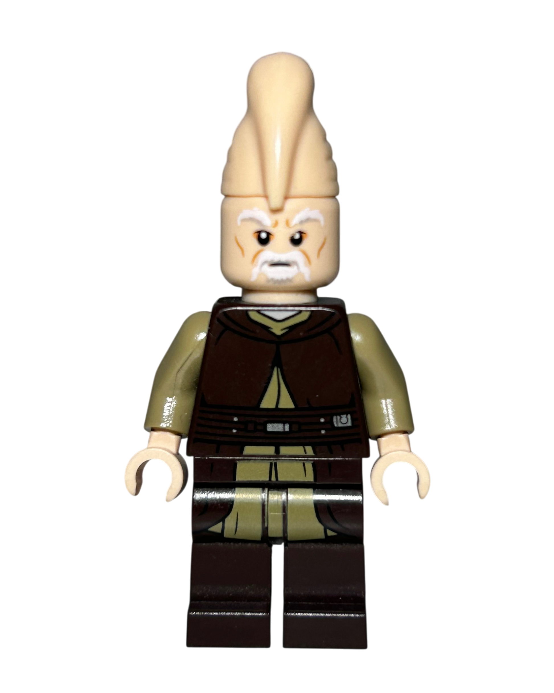 Ki Adi Mundi SW0911 LEGO Star Wars Minifigur Vorderansicht brick2d2
