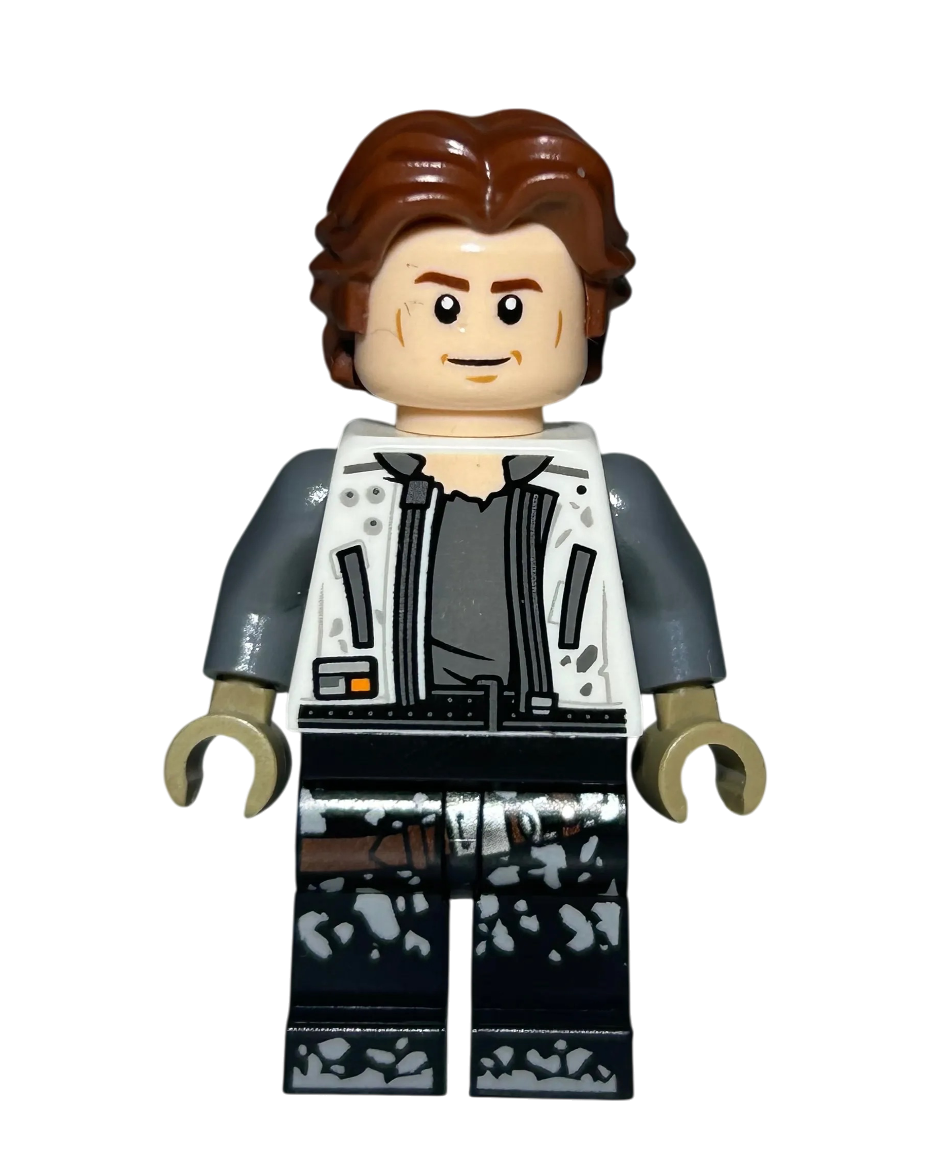 Han Solo SW0915 LEGO Star Wars Minifigur Solo Film Detailansicht brick2d2