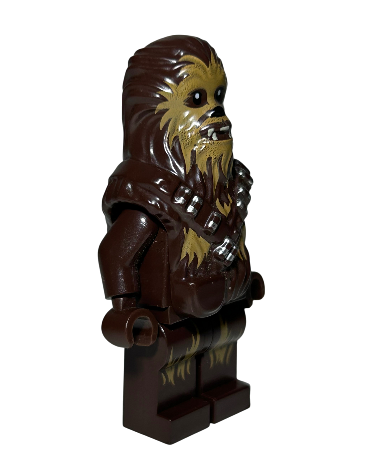 Chewbacca mit Munitionsgurt SW0922 LEGO Star Wars Minifigur Seitenansicht links brick2d2