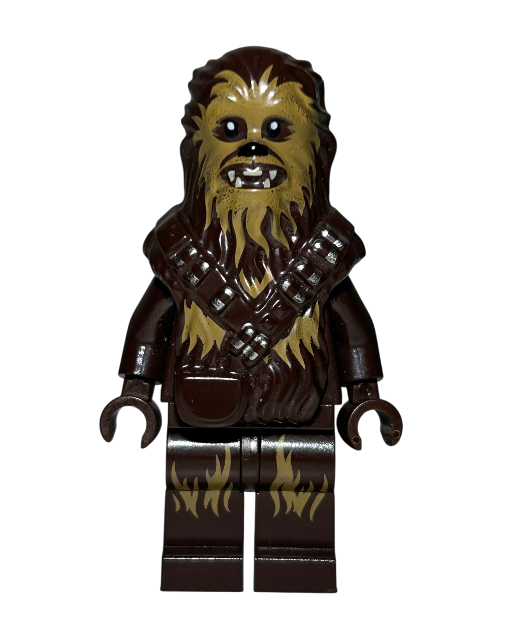 Chewbacca mit Munitionsgurt SW0922 LEGO Star Wars Minifigur Vorderansicht brick2d2