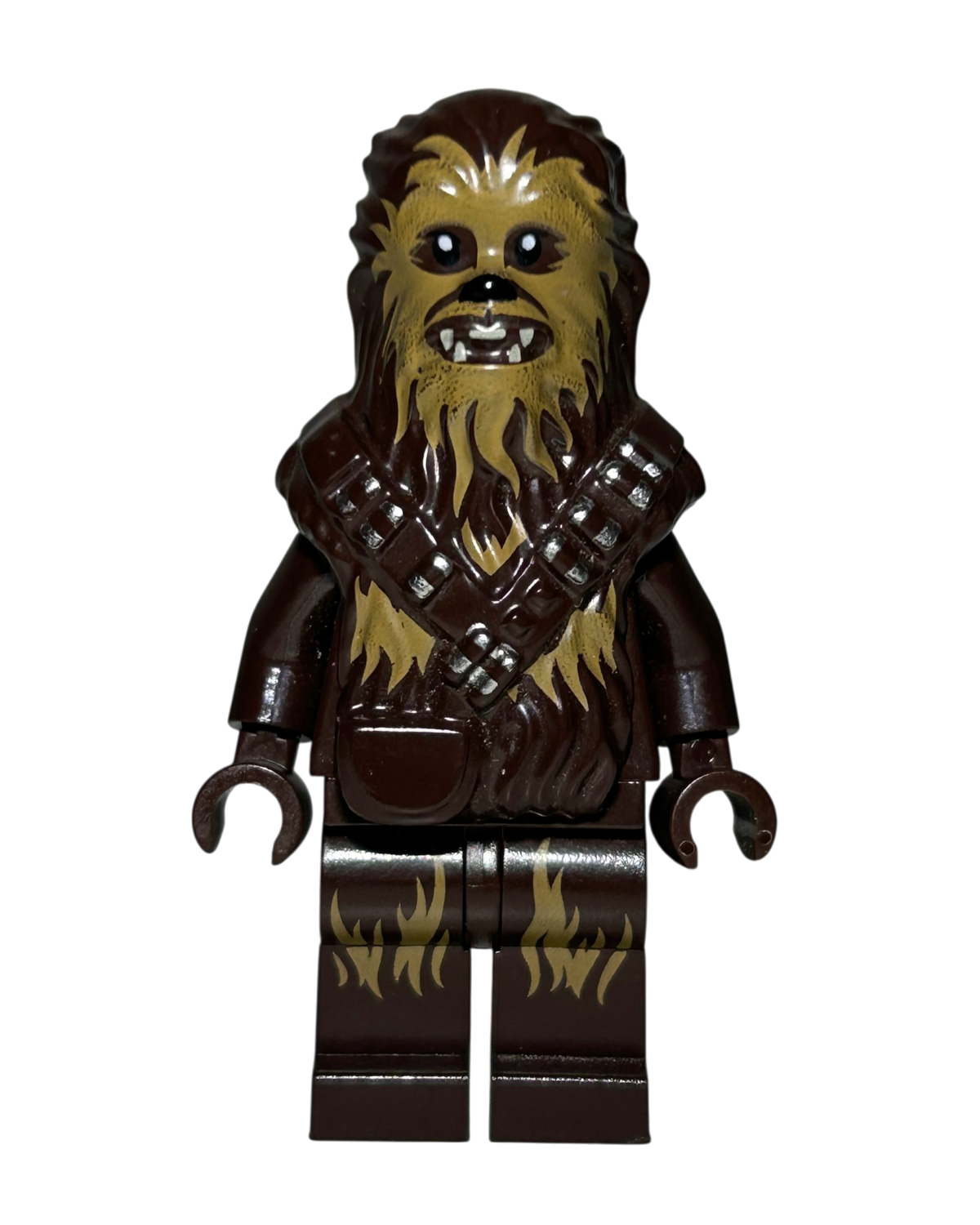 Chewbacca mit Munitionsgurt SW0922 LEGO Star Wars Minifigur Vorderansicht brick2d2