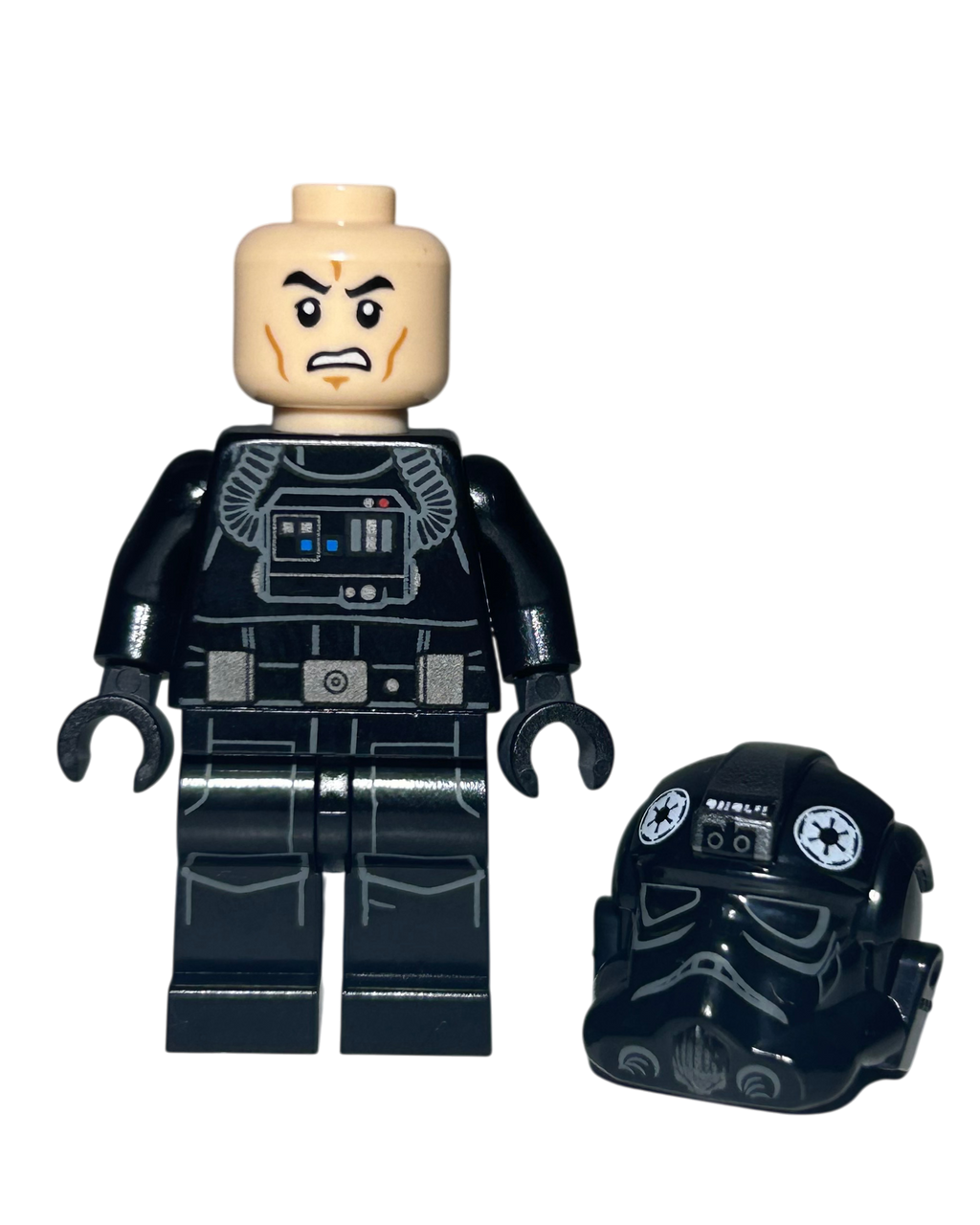 Imperial TIE Fighter Pilot SW0926 LEGO Star Wars Minifigur Detailansicht brick2d2
