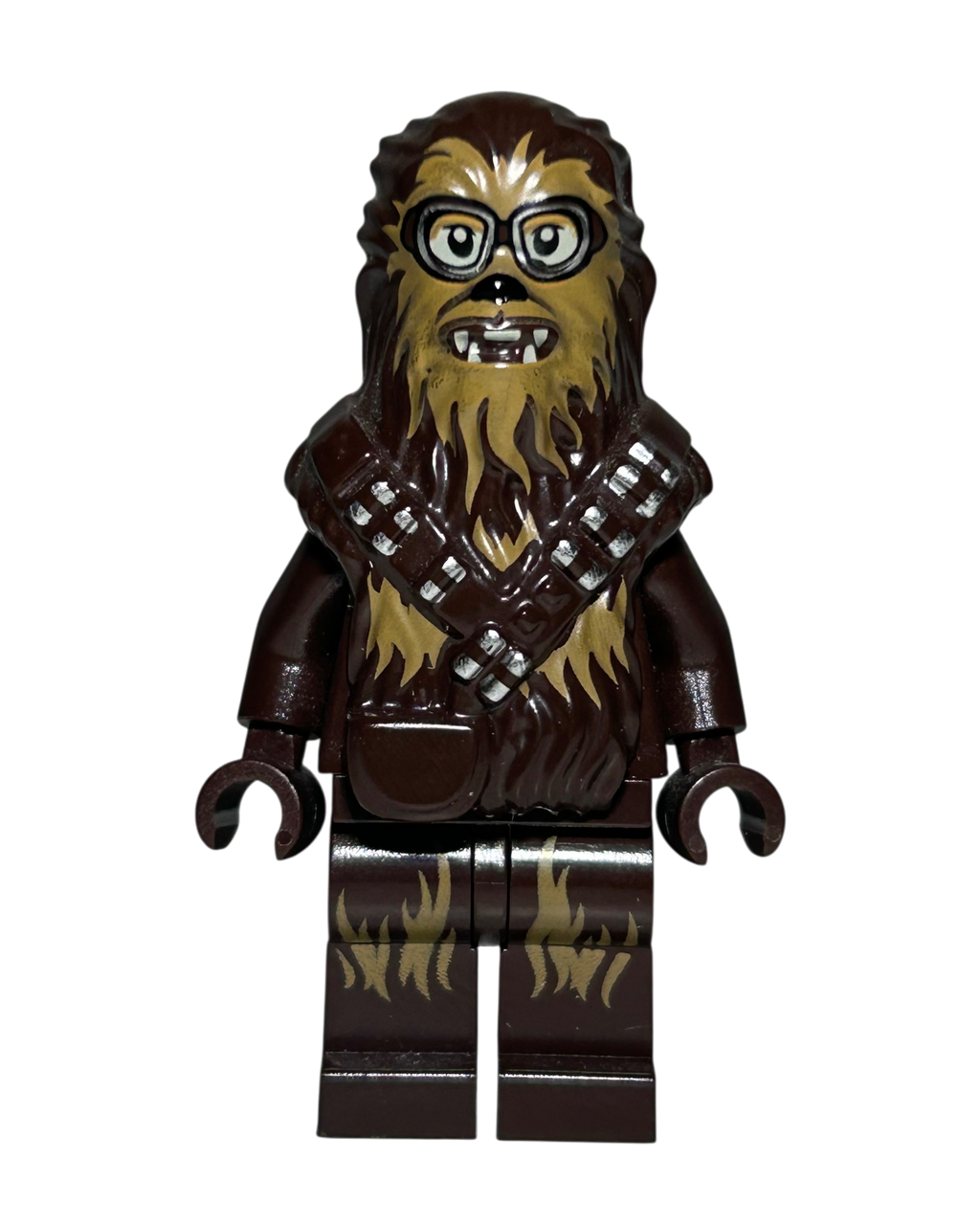 Chewbacca mit Brille SW0948 LEGO Star Wars Minifigur Vorderansicht brick2d2