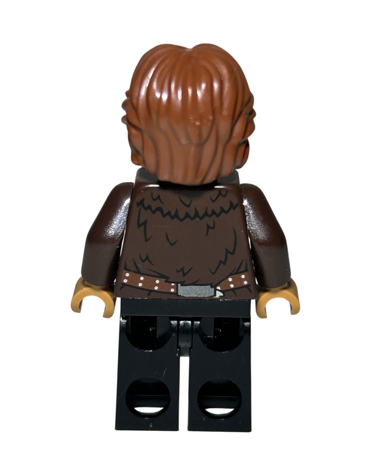Han Solo mit Brille und Pelzmantel SW0949 LEGO Star Wars Minifigur Rückansicht brick2d2