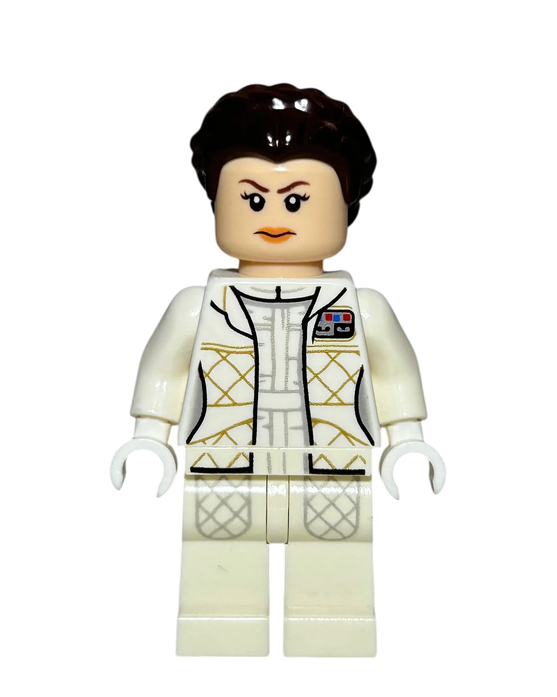 Prinzessin Leia SW0958 LEGO Star Wars Minifigur Hoth Outfit Detailansicht brick2d2