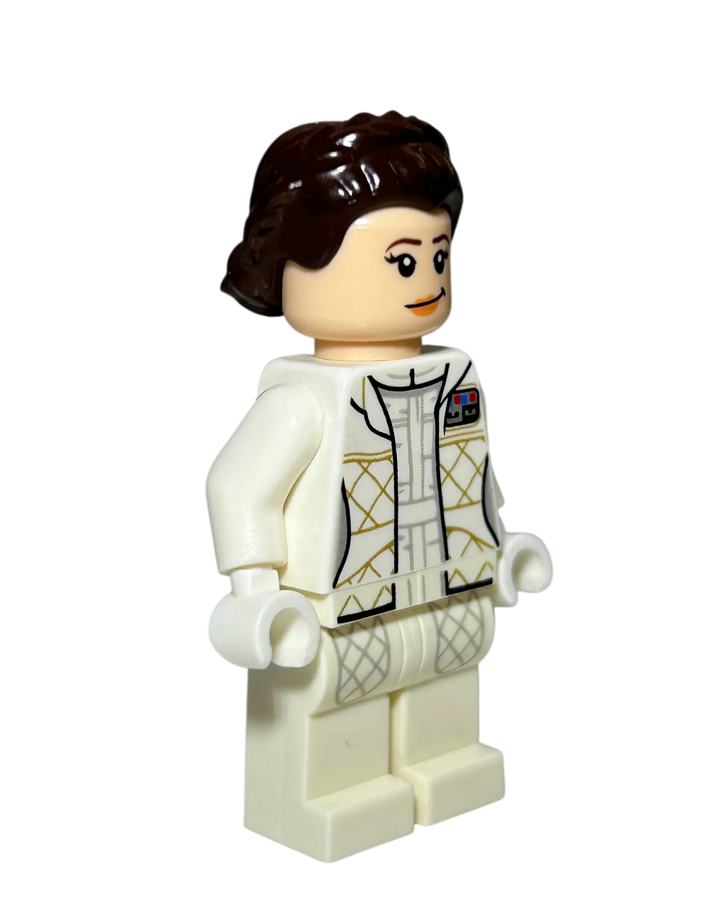 Prinzessin Leia SW0958 LEGO Star Wars Minifigur Hoth Outfit Seitenansicht links brick2d2