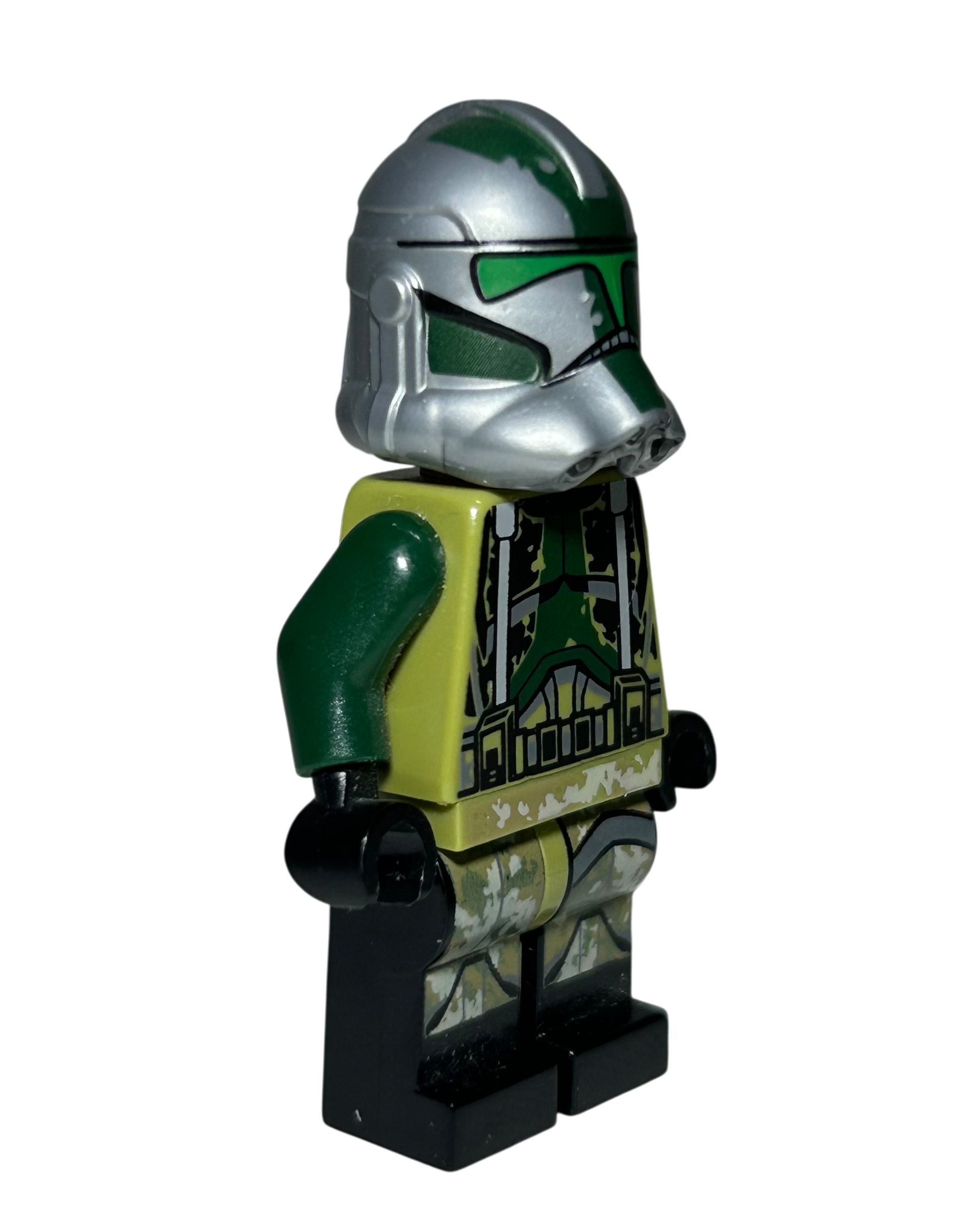Clone Trooper Commander Gree 41st Elite Corps Phase 2 SW1003 LEGO Star Wars Minifigur Seitenansicht links brick2d2