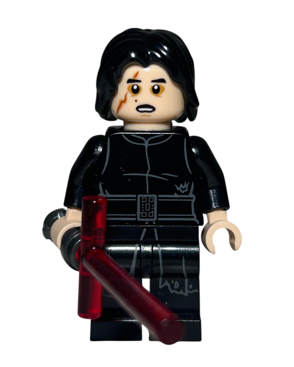 Kylo Ren mit Narbe SW1006 LEGO Star Wars Minifigur Vorderansicht brick2d2