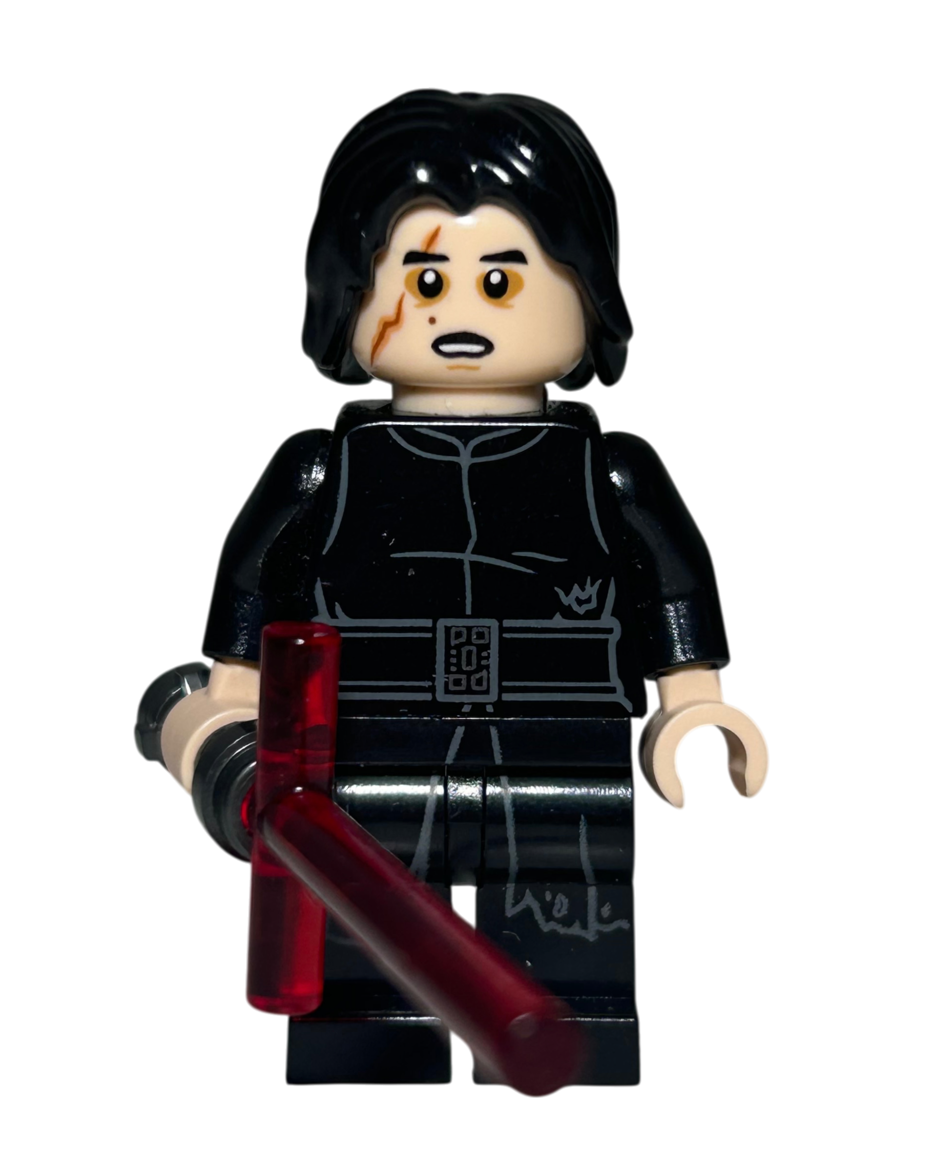 Kylo Ren mit Narbe SW1006 LEGO Star Wars Minifigur Vorderansicht brick2d2