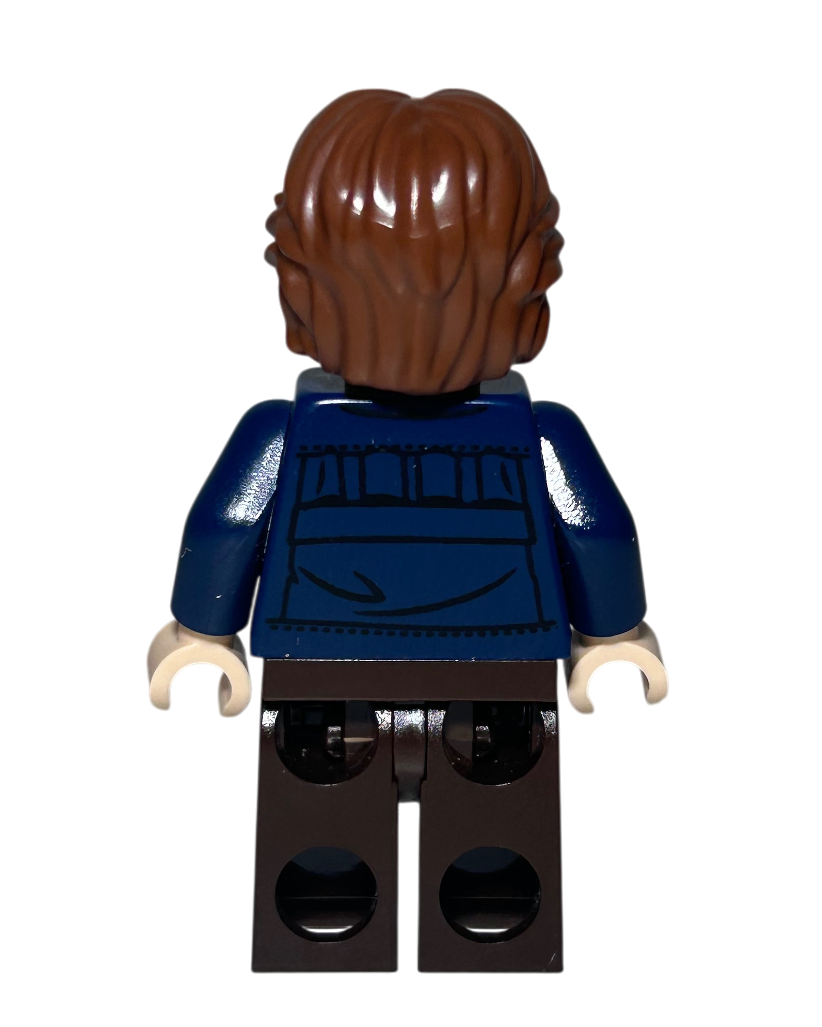 Han Solo SW1021 LEGO Star Wars Minifigur blaue Jacke braune Hose Rückansicht brick2d2