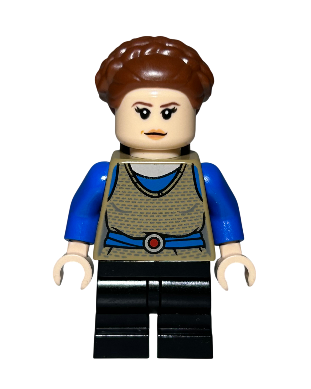 Padme Amidala Naberrie LEGO Star Wars Minifigur Vorderansicht brick2d2