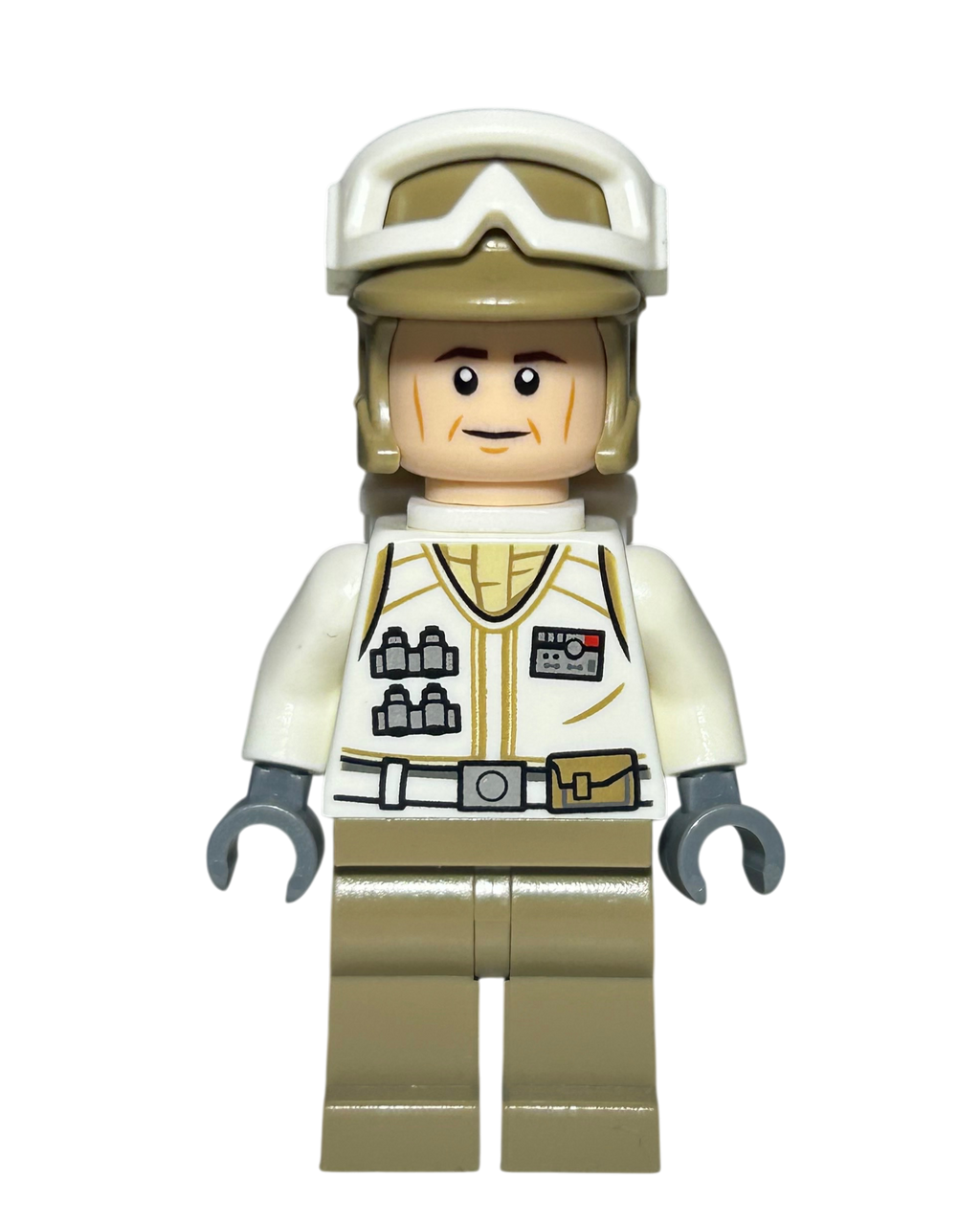 Hoth Rebel Trooper SW1026 LEGO Star Wars Minifigur dunkle Uniform Vorderansicht brick2d2