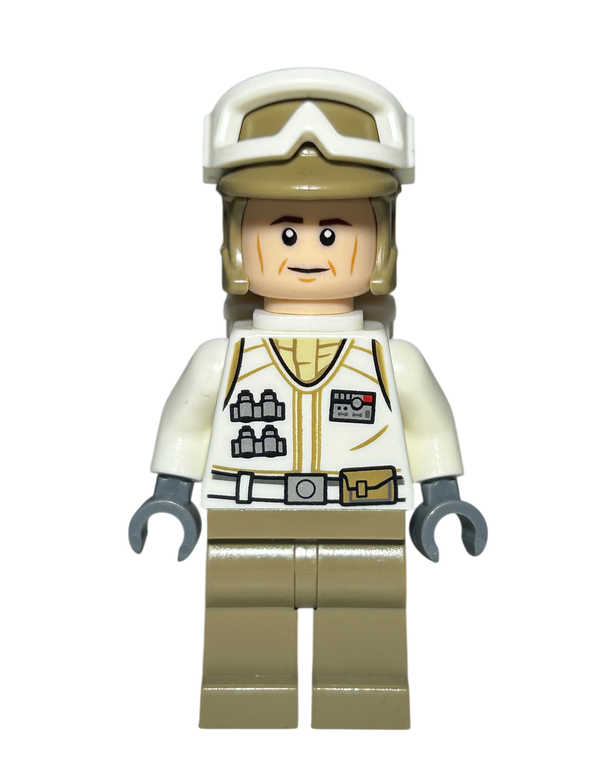 Hoth Rebel Trooper SW1026 LEGO Star Wars Minifigur dunkle Uniform Vorderansicht brick2d2