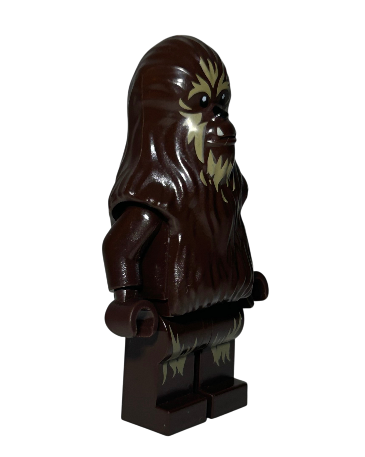 Wookiee Warrior SW1028 dunkelbraun LEGO Star Wars Minifigur Seitenansicht links brick2d2