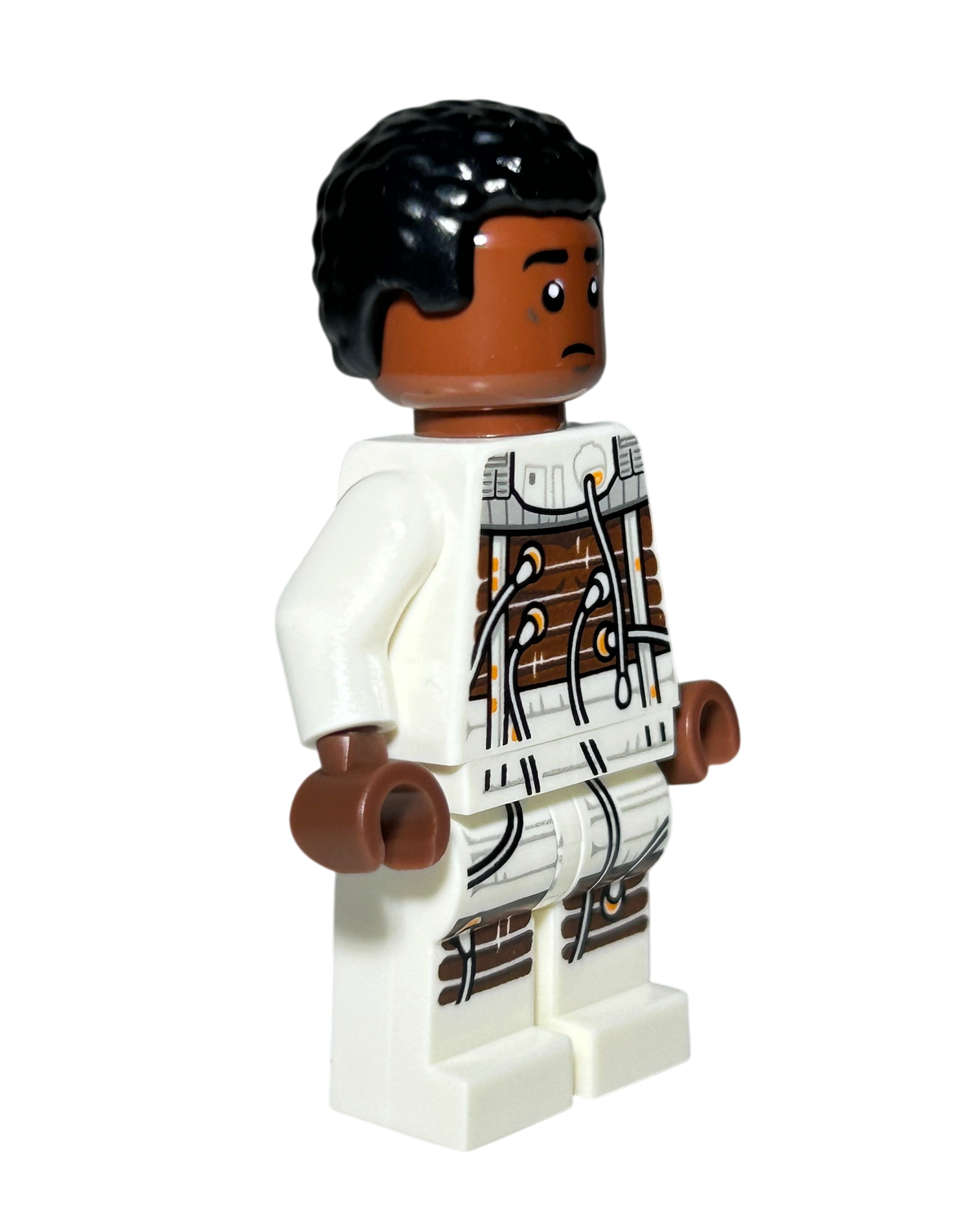 Finn im Bacta-Anzug LEGO Star Wars Minifigur SW1033 Seitenansicht links brick2d2