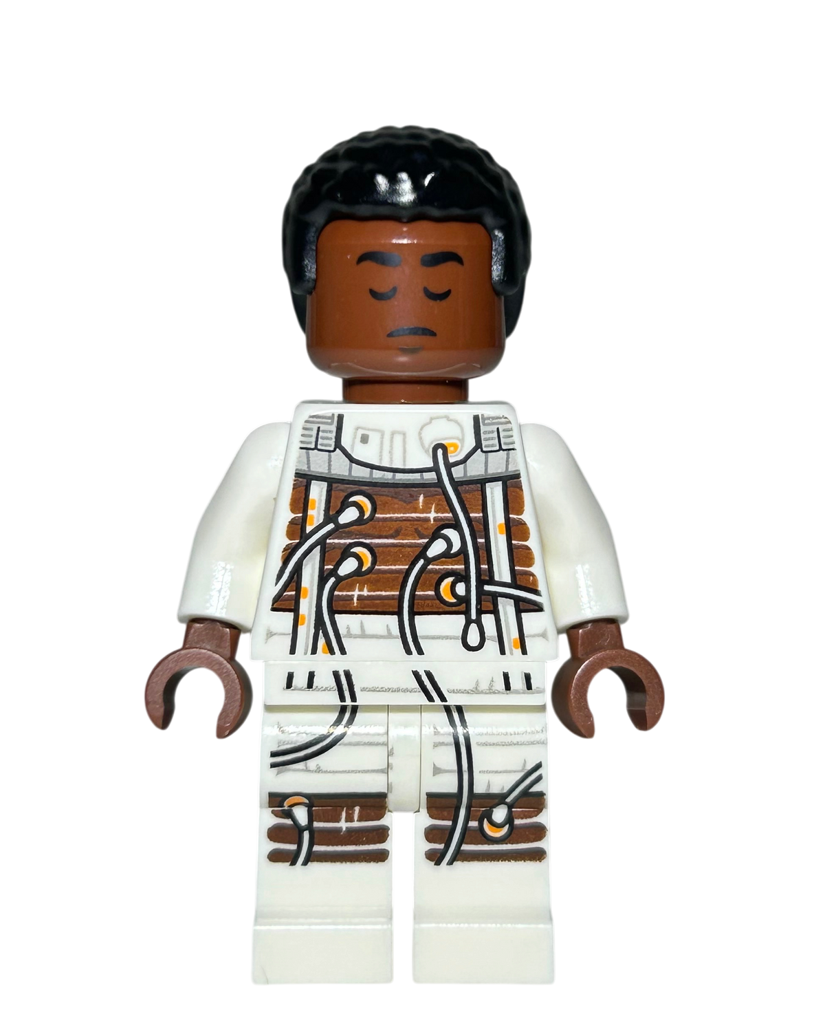 Finn im Bacta-Anzug LEGO Star Wars Minifigur SW1033 Vorderansicht brick2d2