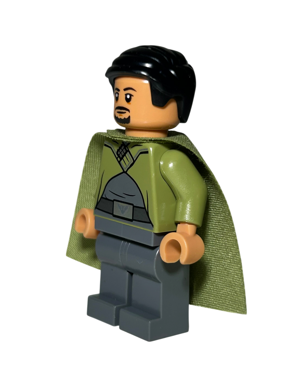 LEGO Star Wars Bail Organa SW1037 Minifigur mit grünem Cape Seitenansicht rechts brick2d2