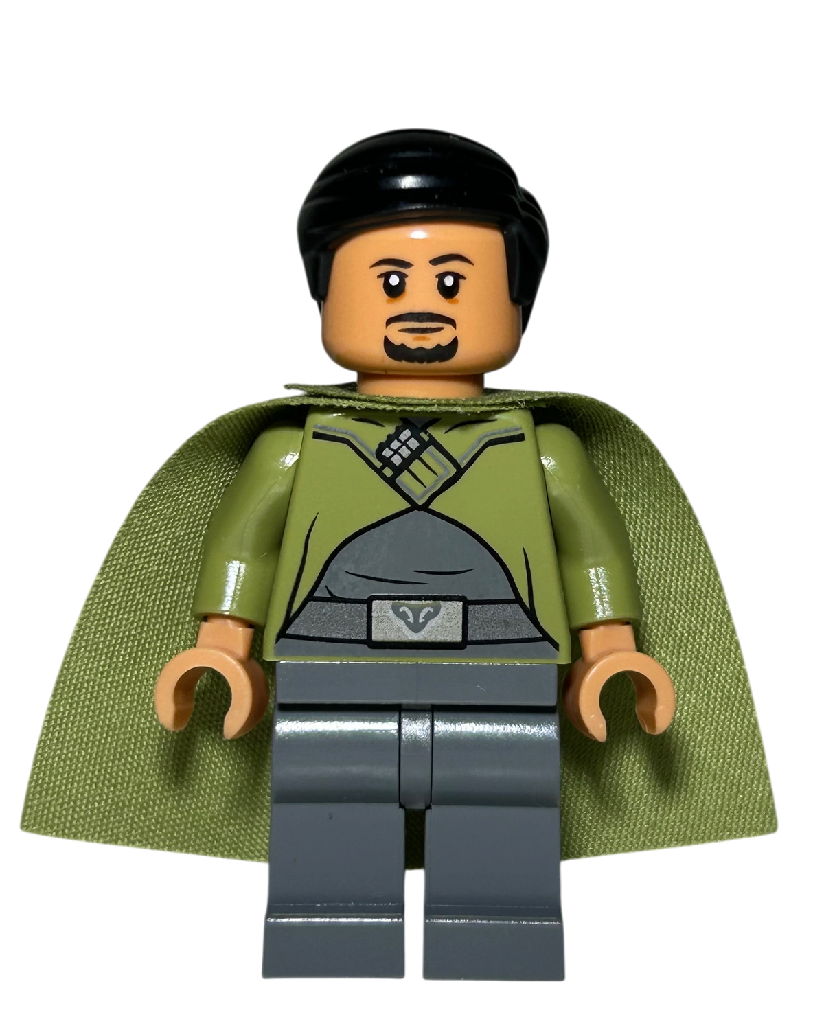 LEGO Star Wars Bail Organa SW1037 Minifigur mit grünem Cape Vorderansicht brick2d2
