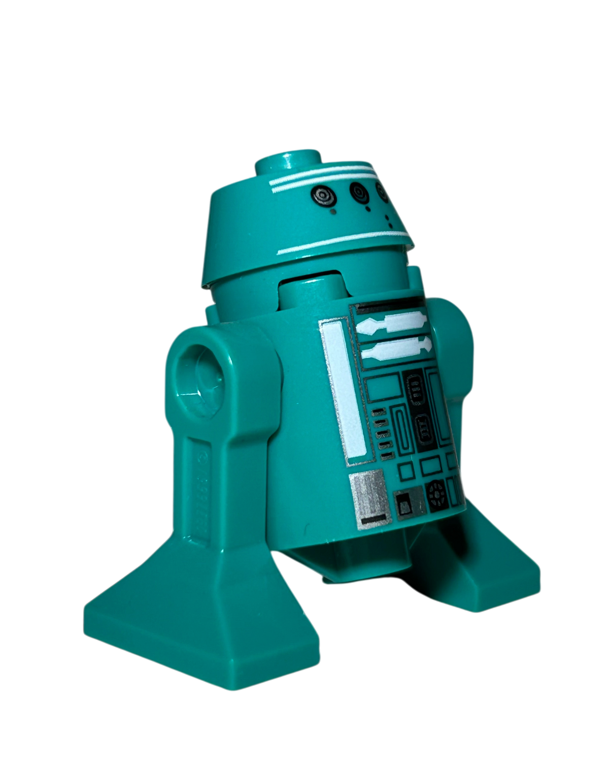 K3-R1 LEGO Star Wars Minifigur SW1052 Astromech Droid in Dunkeltürkis Seitenansicht links brick2d2