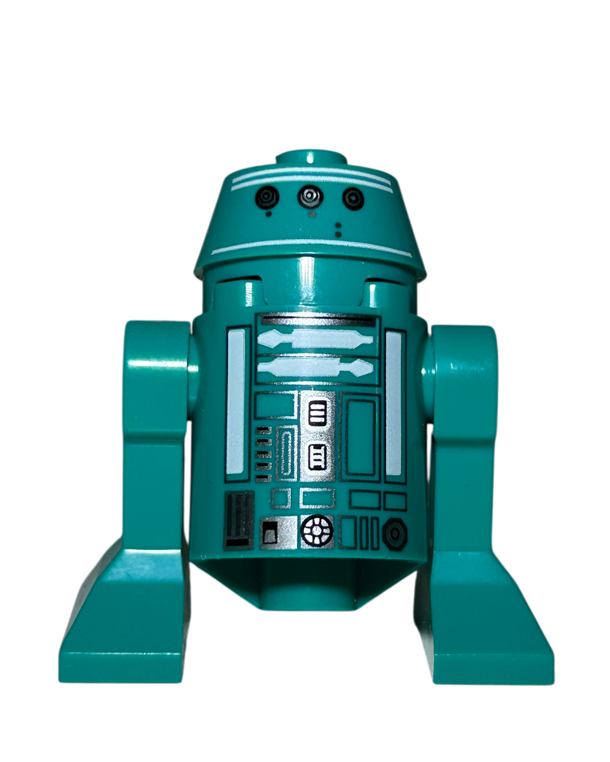 K3-R1 LEGO Star Wars Minifigur SW1052 Astromech Droid in Dunkeltürkis Vorderansicht brick2d2