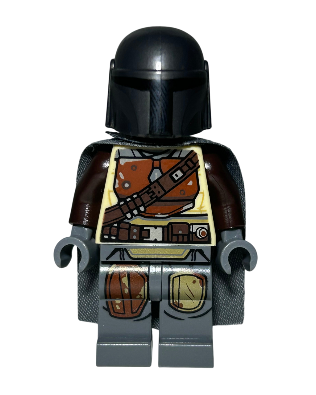 Lego Star Wars Minifigur The Mandalorian Din Djarin SW1057 Vorderansicht brick2d2