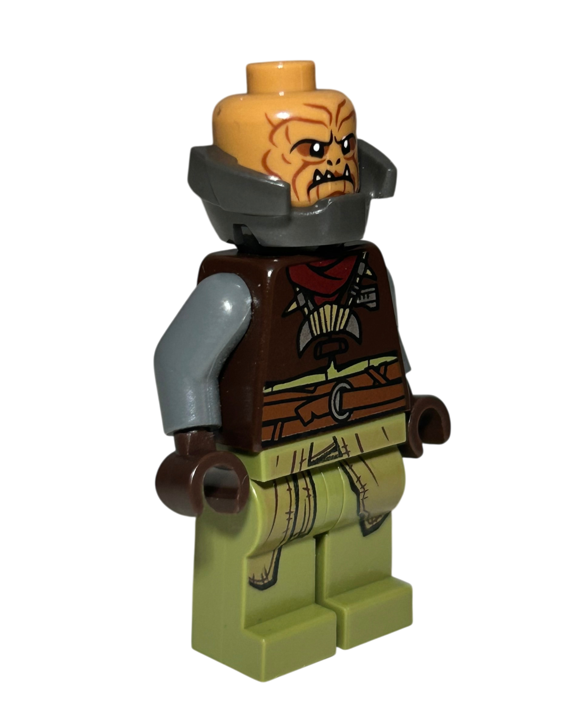 Klatooinian Raider SW1059 LEGO Star Wars Minifigur Nackenrüstung Seitenansicht links brick2d2