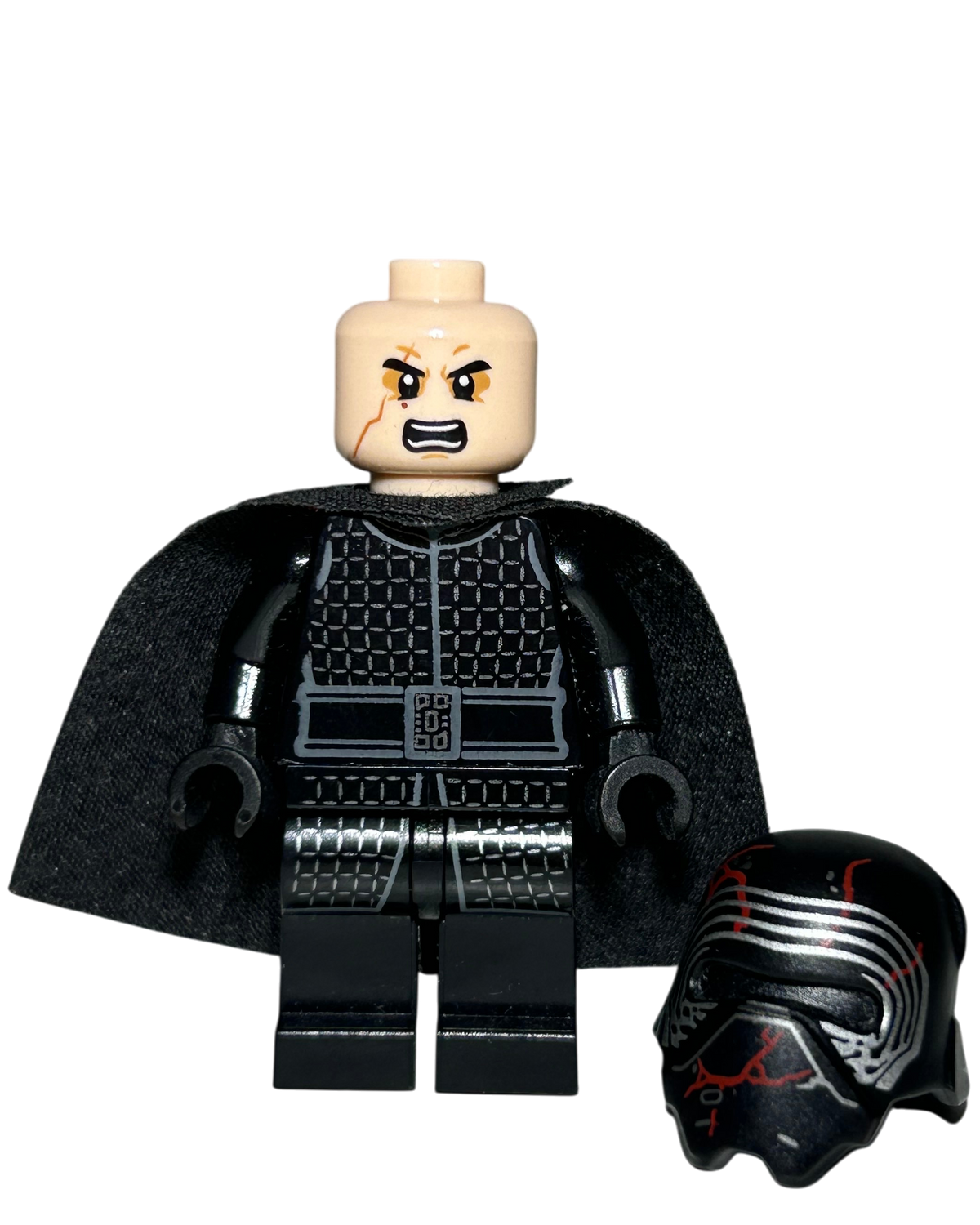 Supreme Leader Kylo Ren SW1061 LEGO Star Wars Minifigur mit Cape Detailansicht brick2d2