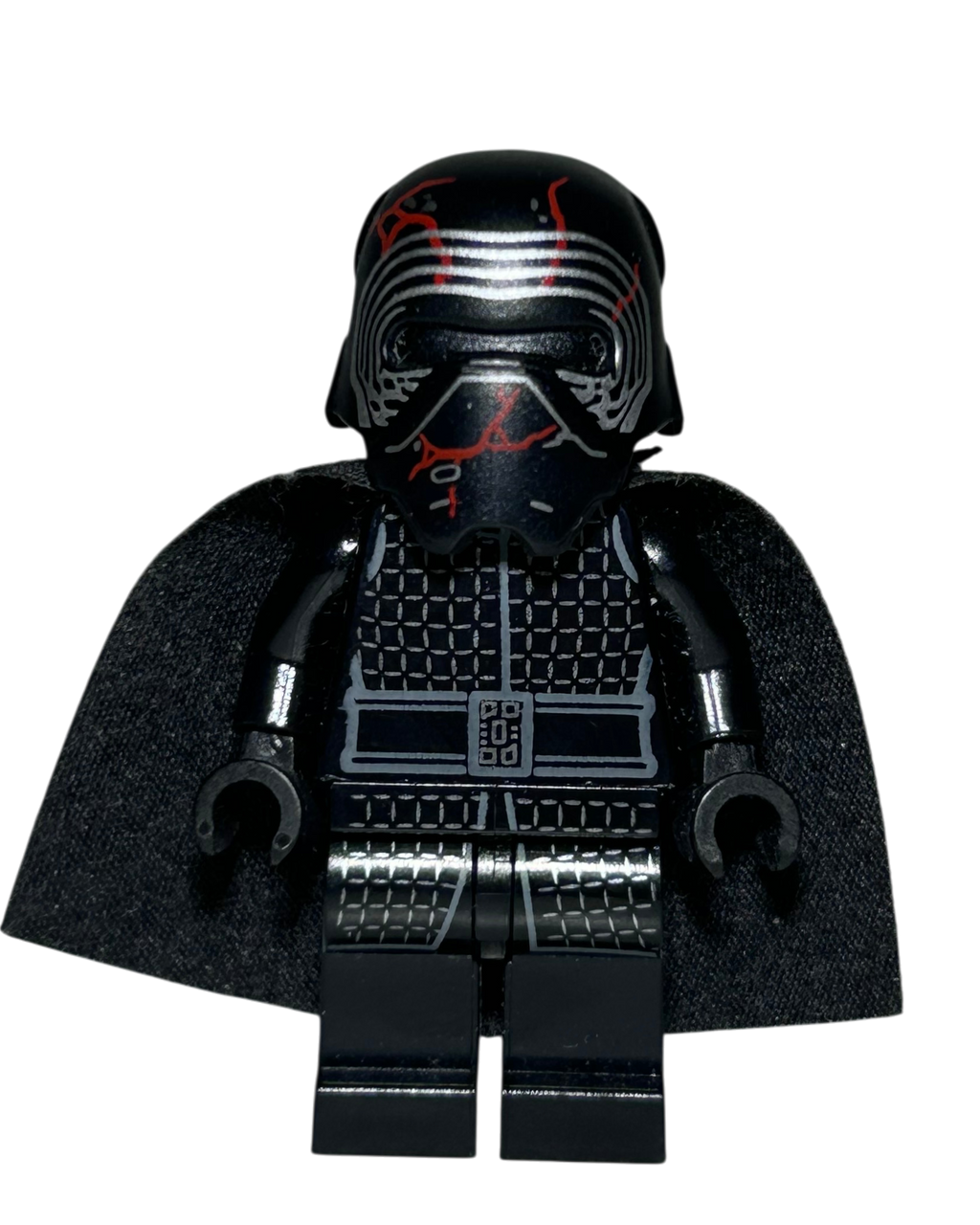 Supreme Leader Kylo Ren SW1061 LEGO Star Wars Minifigur mit Cape Vorderansicht brick2d2