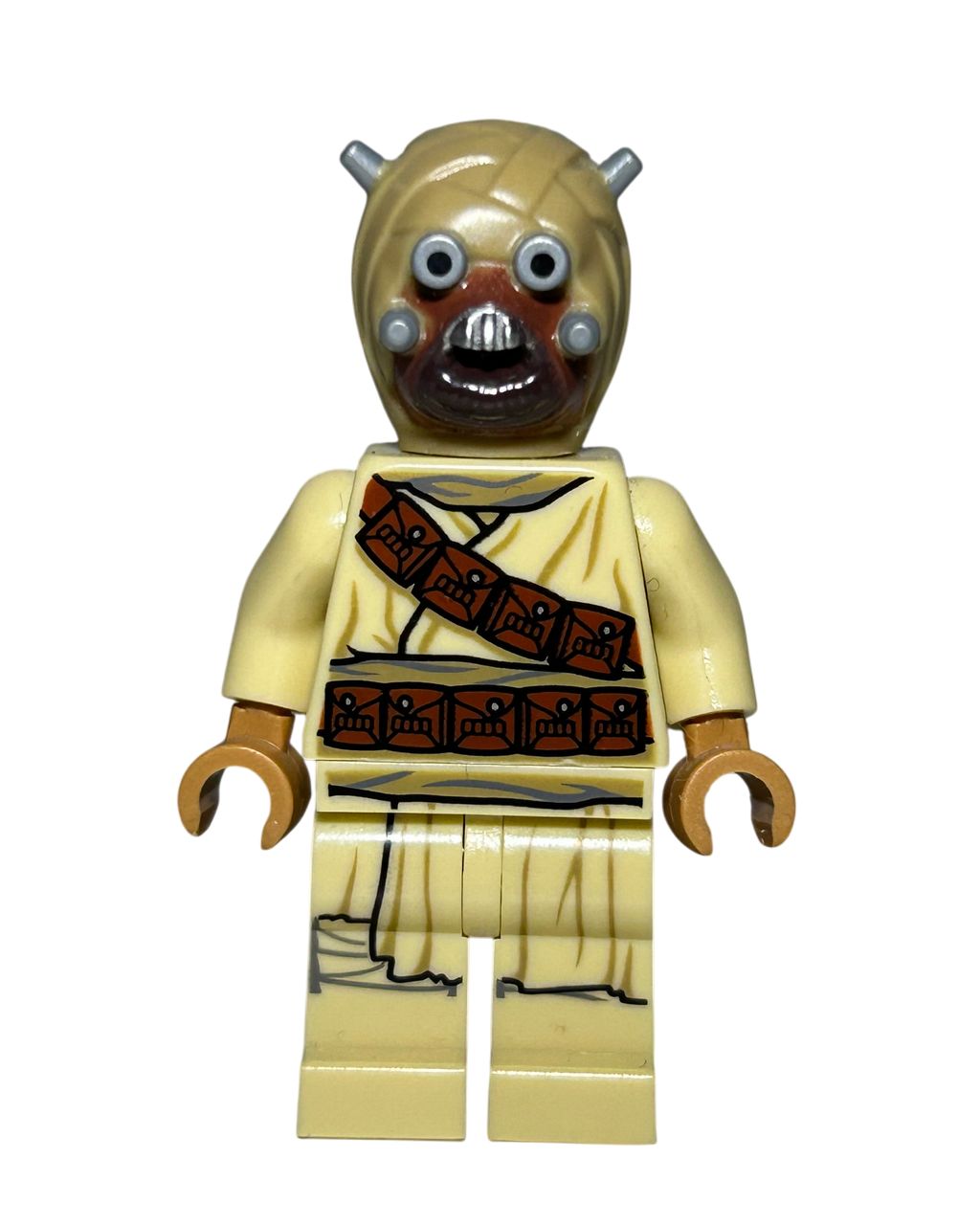 Tusken Raider SW1074 LEGO Star Wars Minifigur Vorderansicht brick2d2
