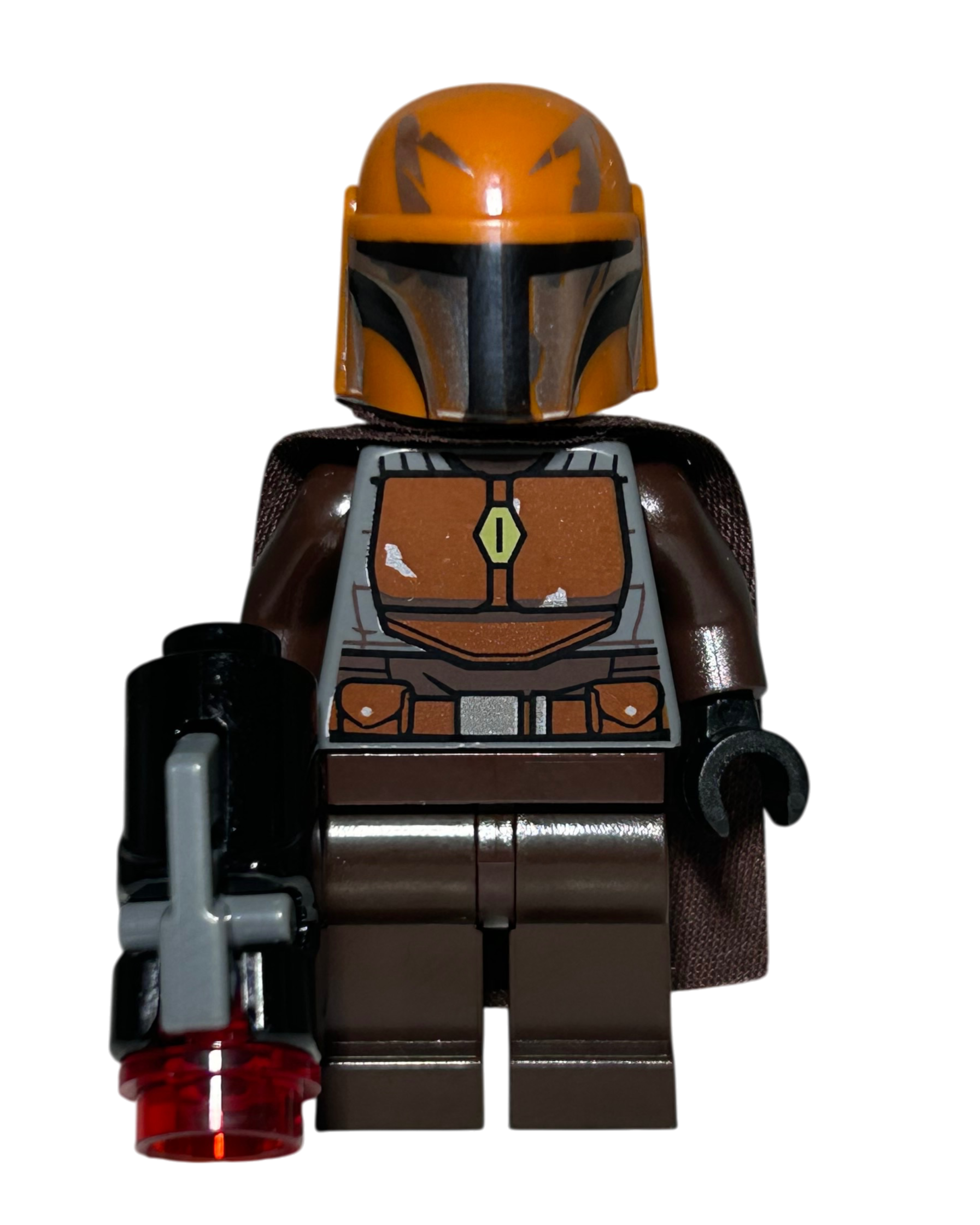 LEGO Star Wars Minifigur Mandalorian Warrior SW1079 Vorderansicht – Brick2D2