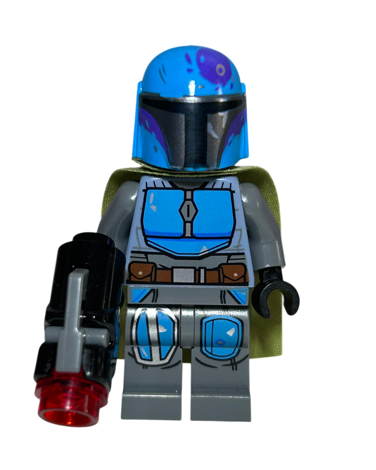 LEGO Star Wars Minifigur Mandalorian Tribe Warrior SW1080 Vorderansicht – Brick2D2