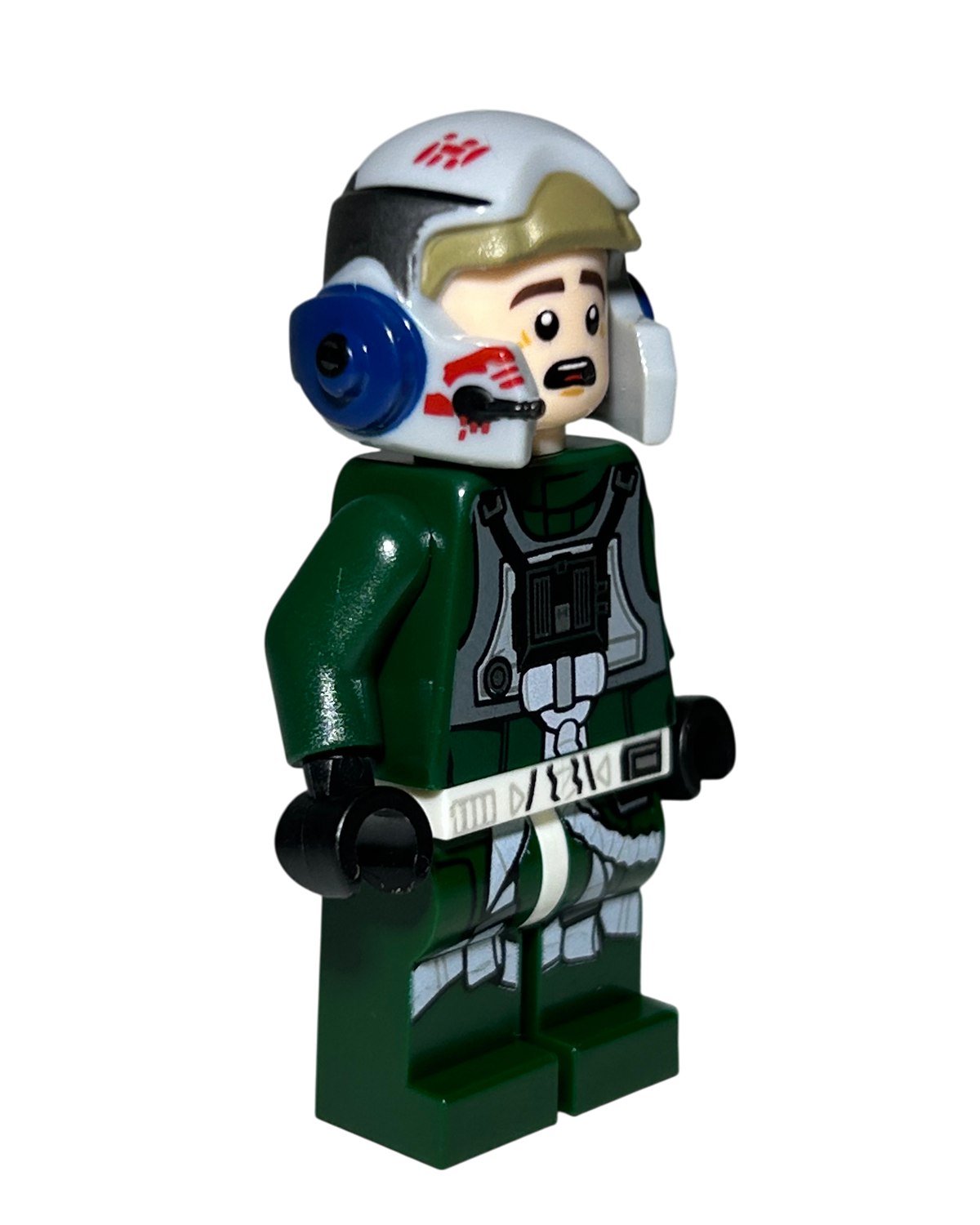 Rebel A Wing Pilot UCS Version SW1092 LEGO Star Wars Minifigur Seitenansicht links brick2d2
