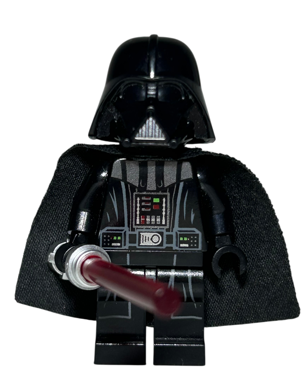 Darth Vader mit Papier Cape SW1106 LEGO Star Wars Minifigur Vorderansicht brick2d2