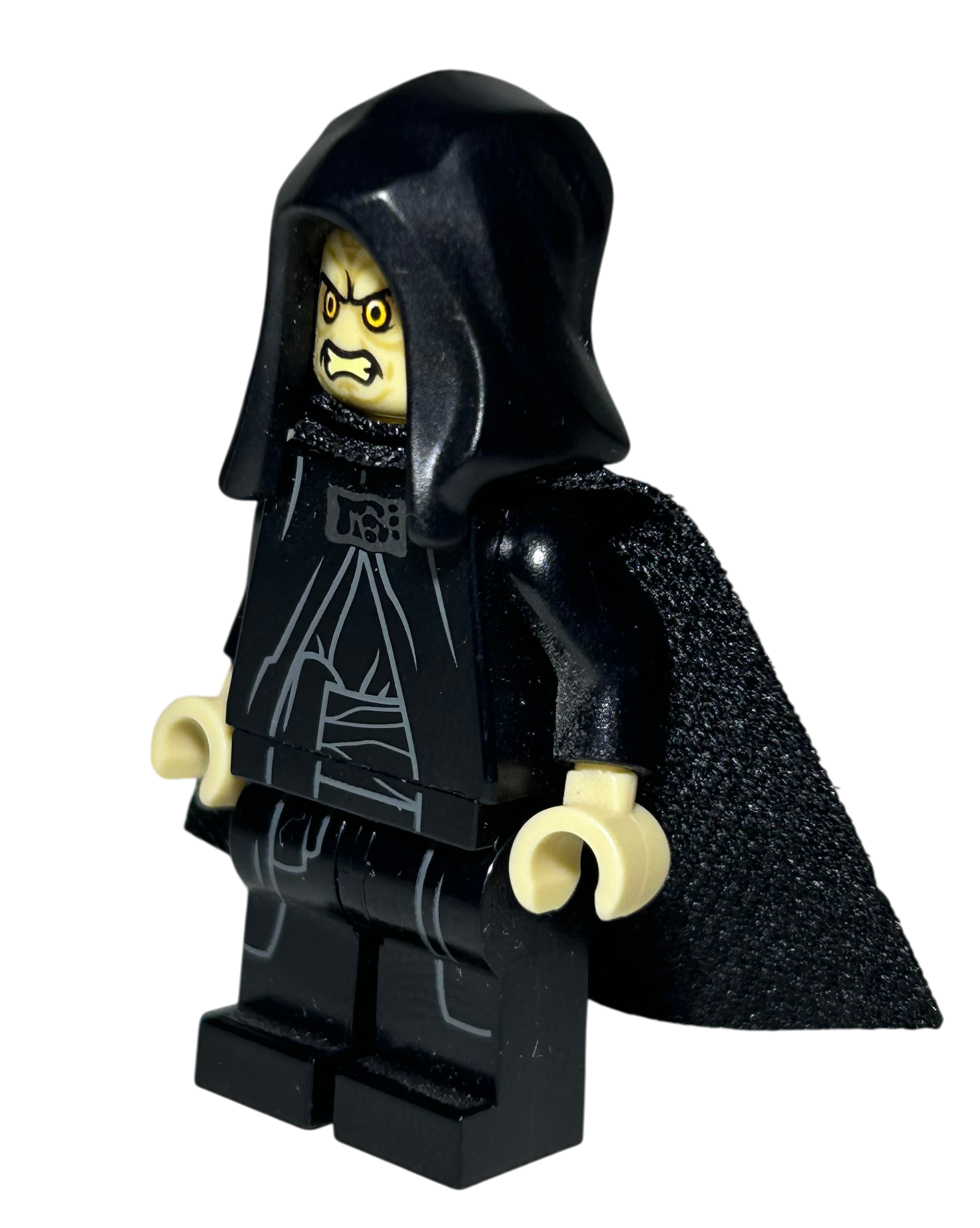 Imperator Palpatine SW1107 LEGO Star Wars Minifigur Seitenansicht rechts brick2d2