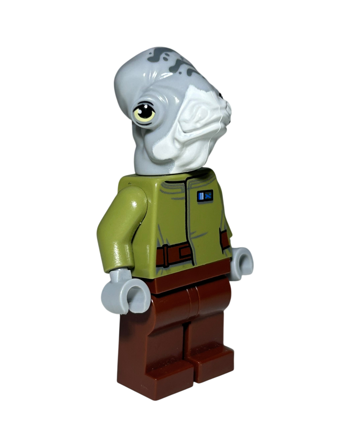 Lieutenant Bek SW1109 Mon Calamari LEGO Star Wars Minifigur Seitenansicht links brick2d2