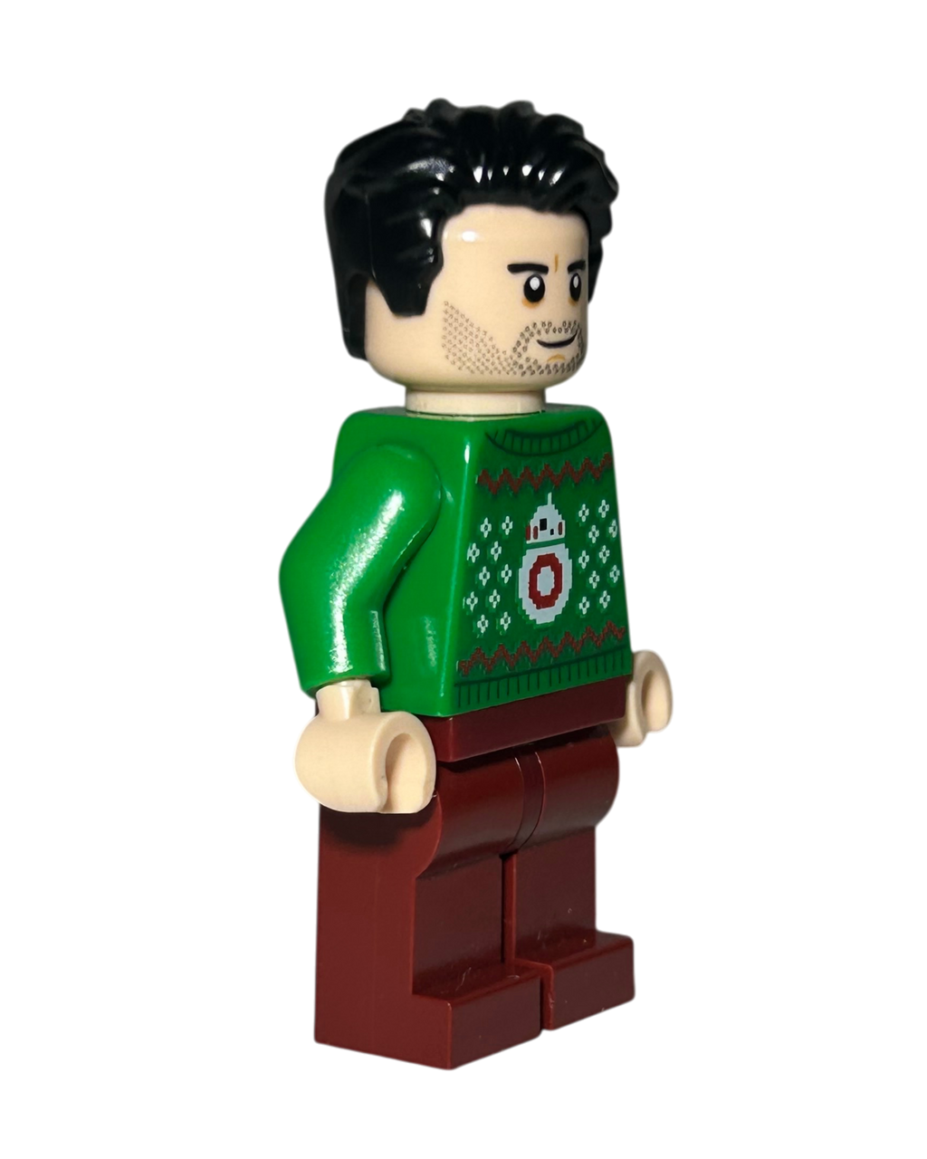 LEGO Star Wars Minifigur Poe Dameron Holiday Sweater SW1117 Seitenansicht