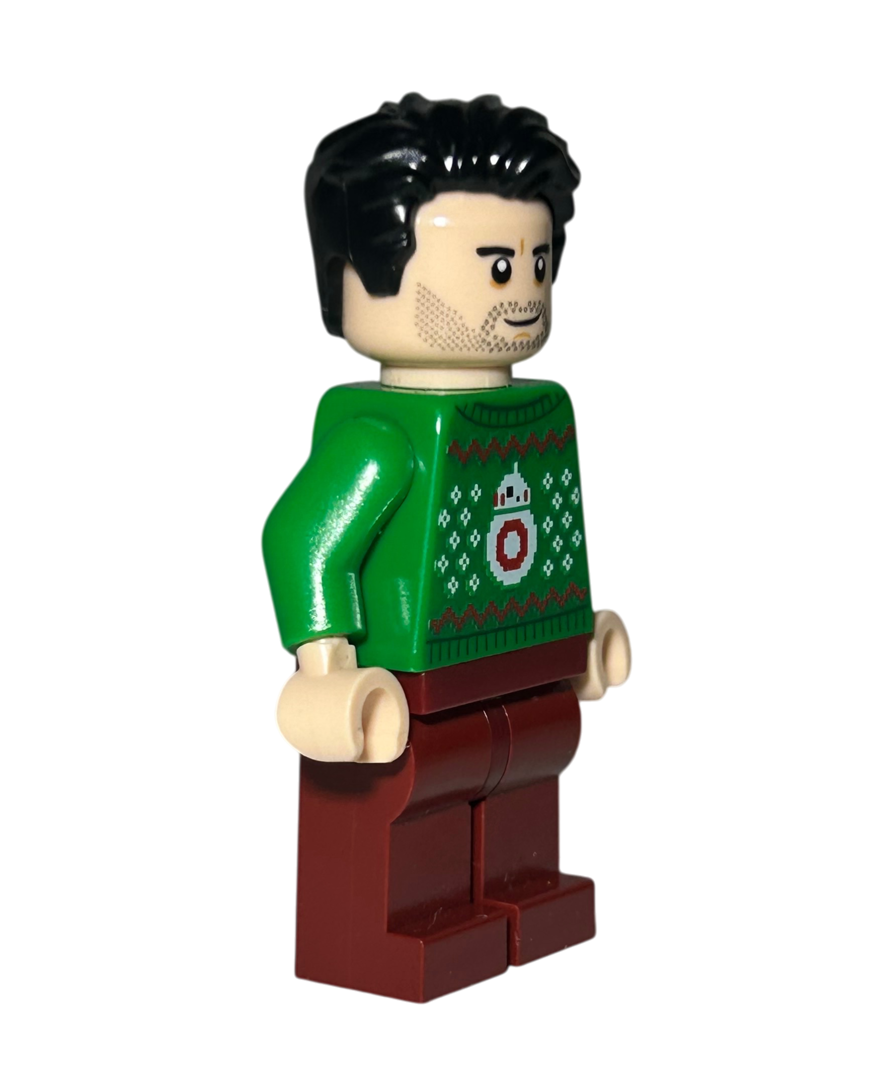 LEGO Star Wars Minifigur Poe Dameron Holiday Sweater SW1117 Seitenansicht