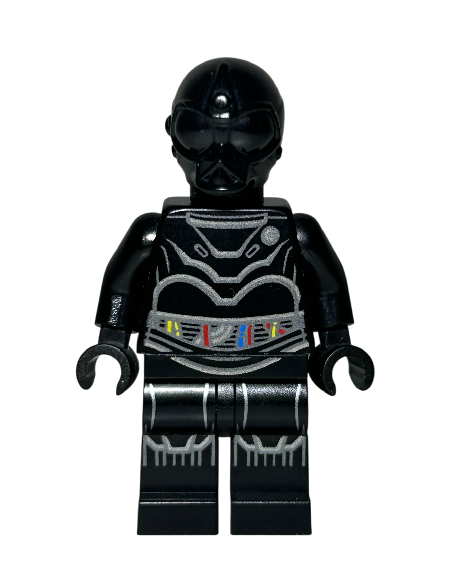 NI L8 Protocol Droid SW1136 LEGO Star Wars Minifigur Vorderansicht brick2d2