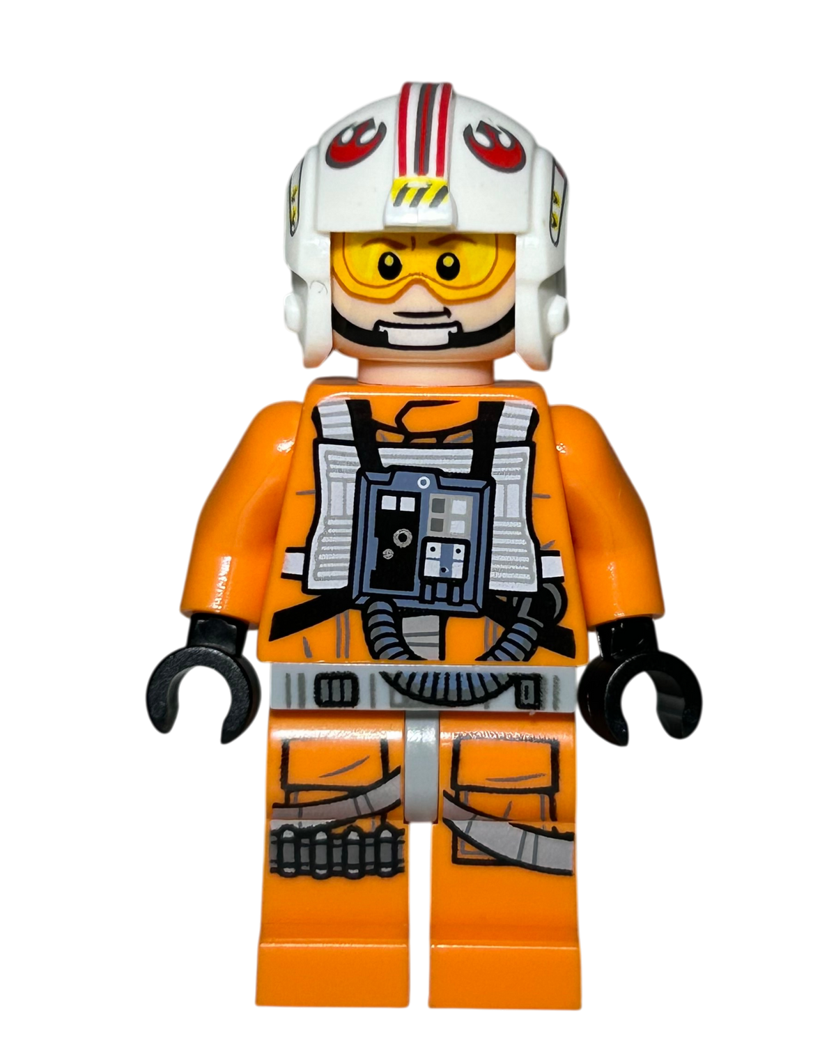 Luke Skywalker Piloten Outfit SW1139 LEGO Star Wars Minifigur Vorderansicht brick2d2